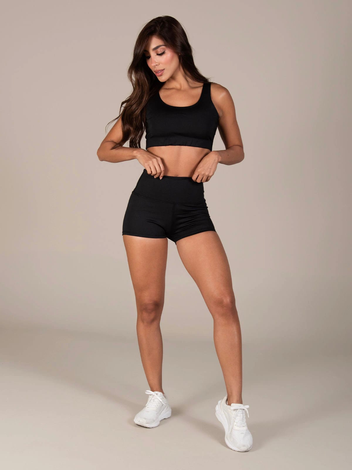 Black mini short set - imagen 1