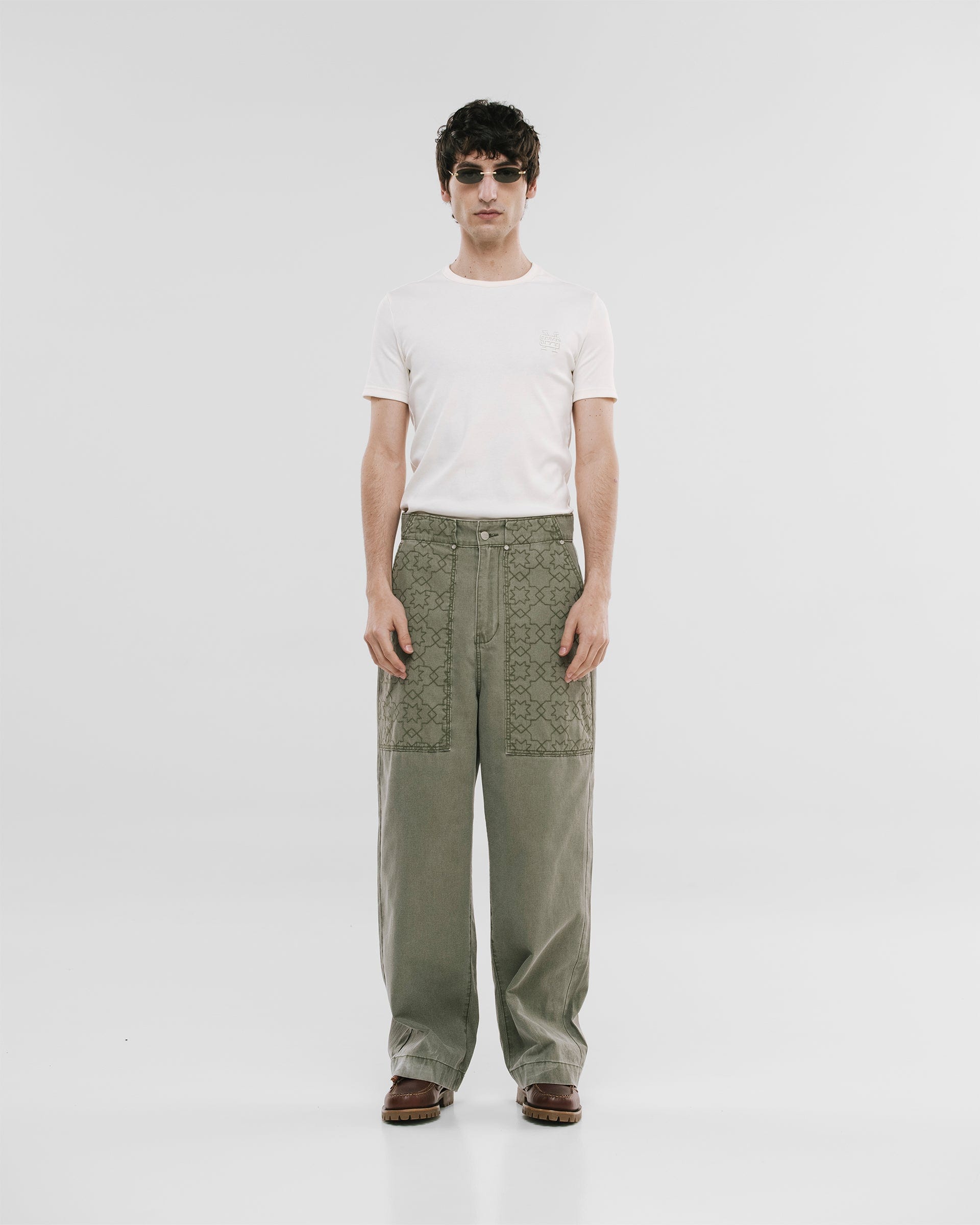 Wide Fit Chore Pants - Verde Oliva - imagen 3