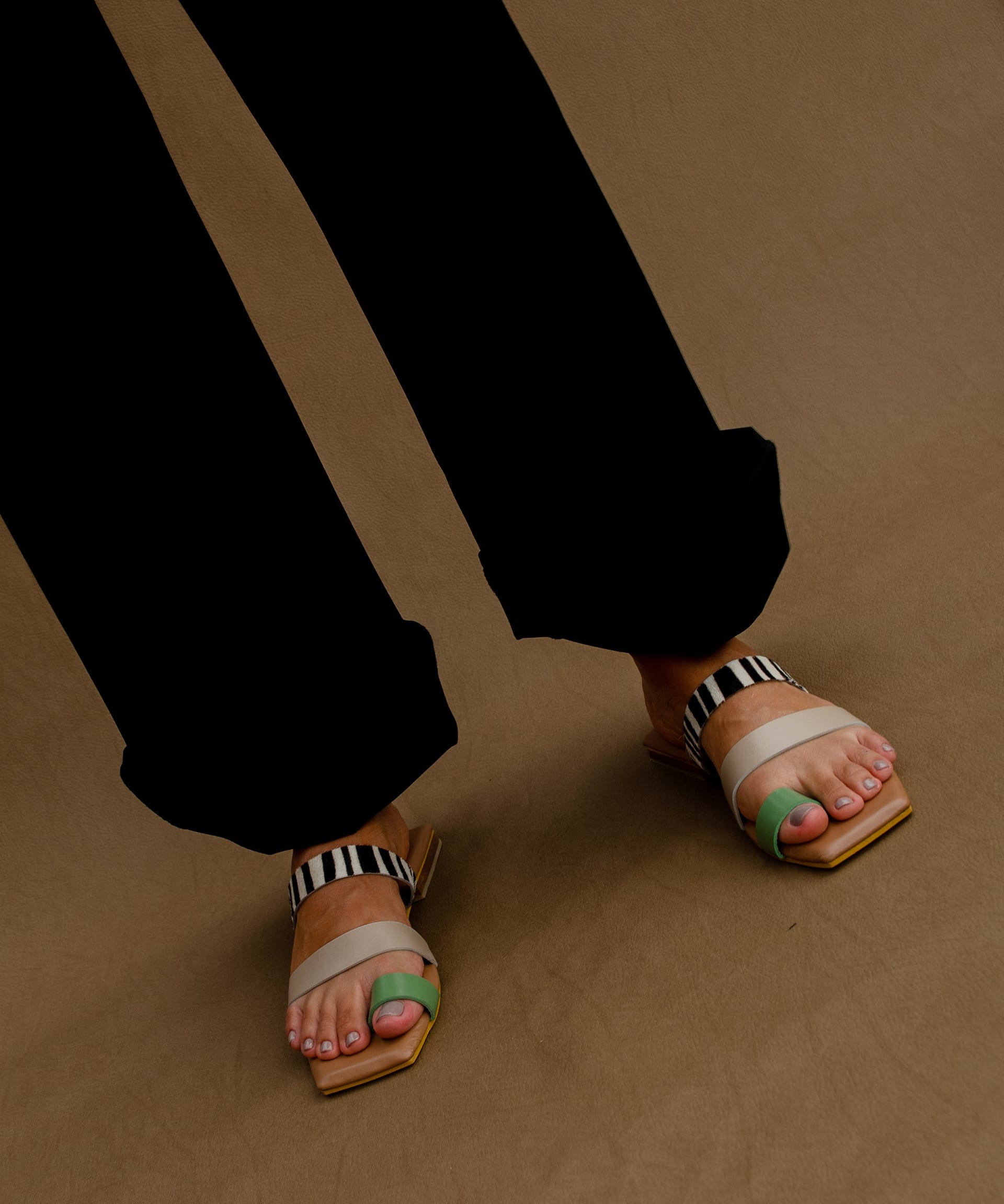 The Ocaso sandal – verde/taupe – edición limitada - imagen 2