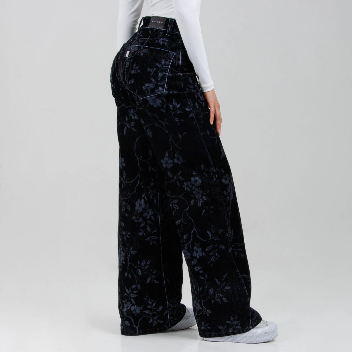 Pantalón Wide Leg Ax-3106 Negro Licrado - imagen 3
