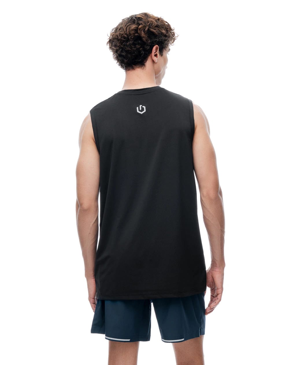 Pantaloneta deportiva azul hombre - imagen 3