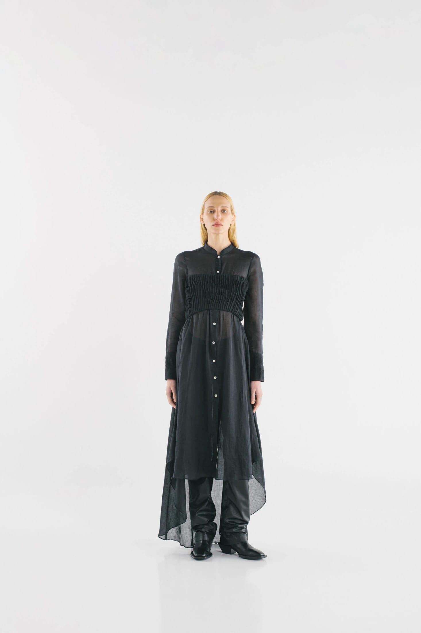 FURROWS SHIRT DRESS TOP - imagen 2