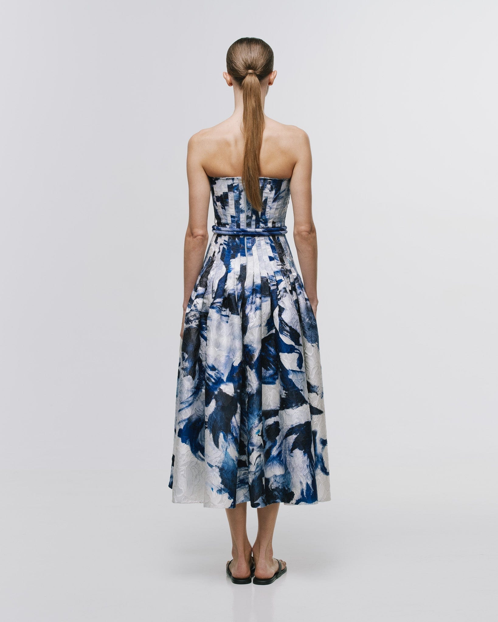 'CAMELIA' MIDI DRESS WITH BELT - imagen 1