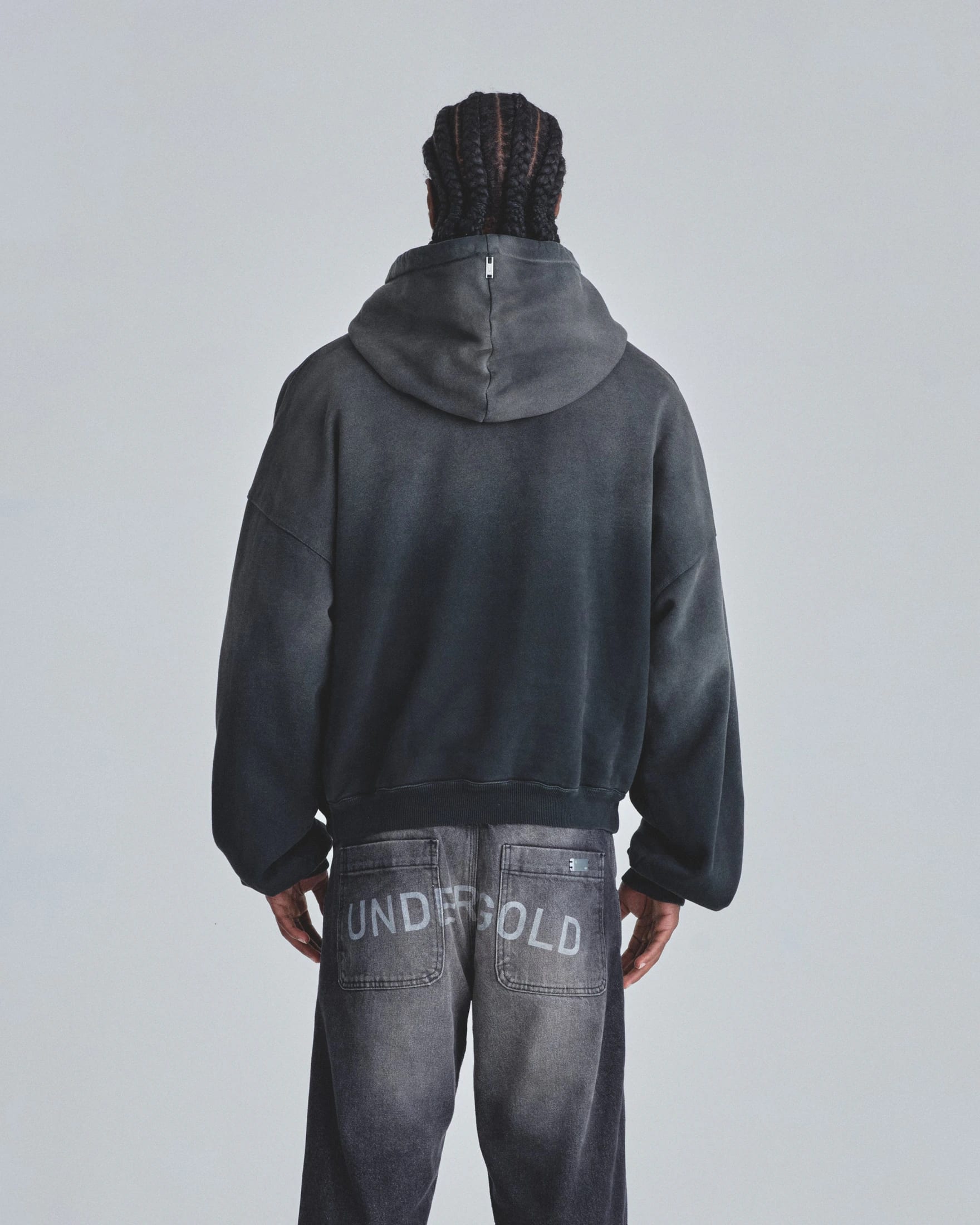 Line Varsity UNDRGLD Boxy Fit Hoodie Faded Black - imagen 6