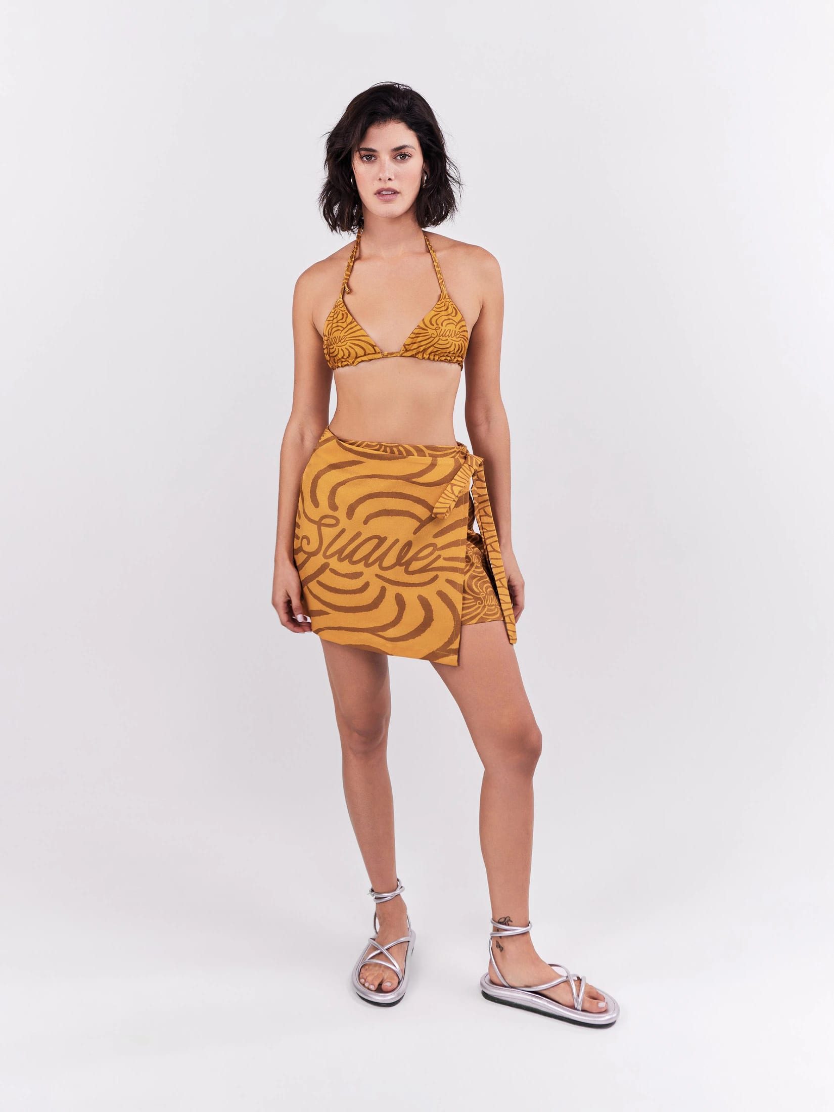 Mini Falda Suave - Ocre - imagen 3