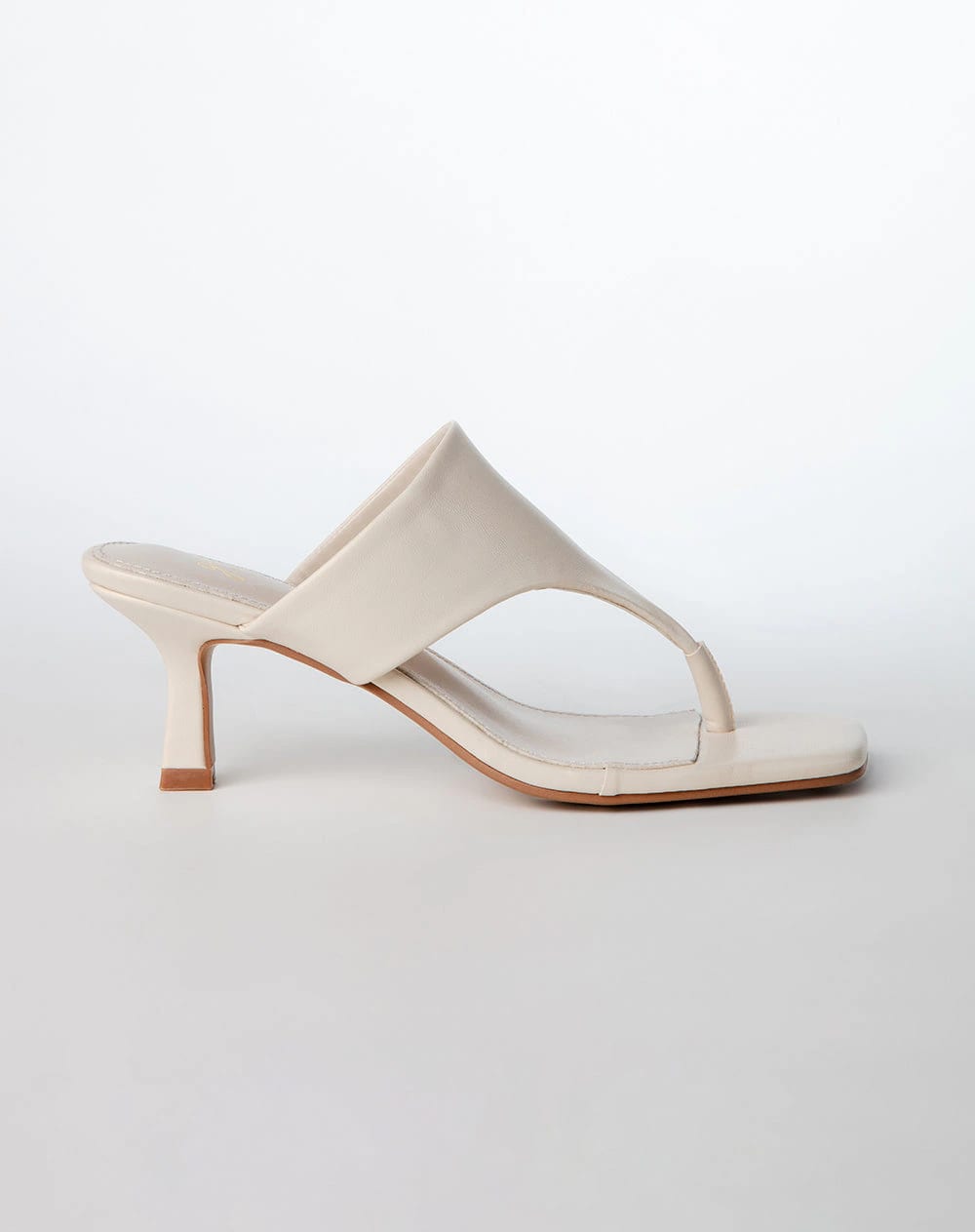 Sandalias de tacón mule crudo mujer - imagen 2
