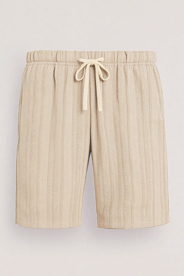 Short tejido beige - imagen 2