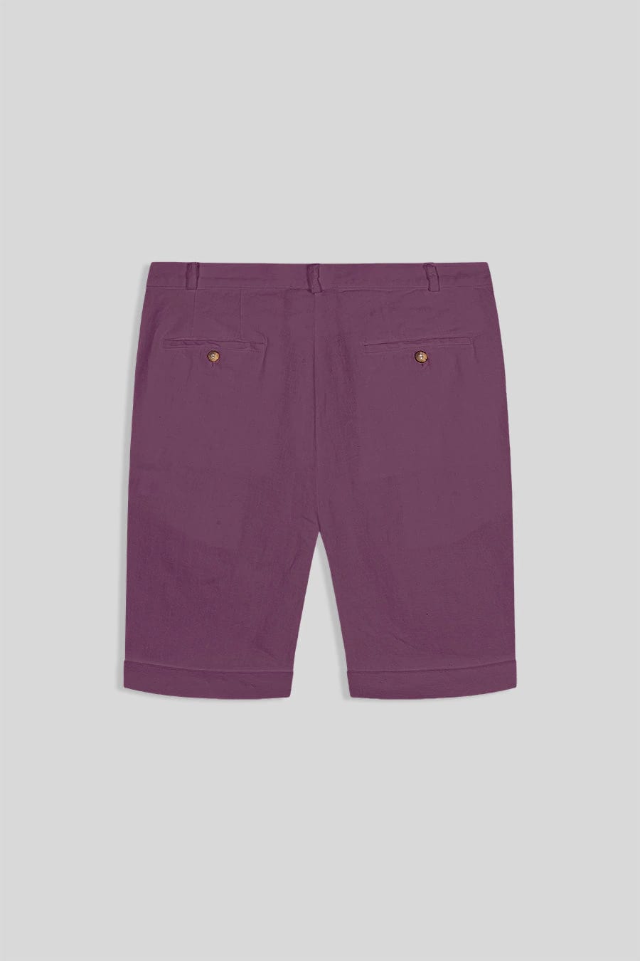 Men's linen bermuda amaranth - imagen 2