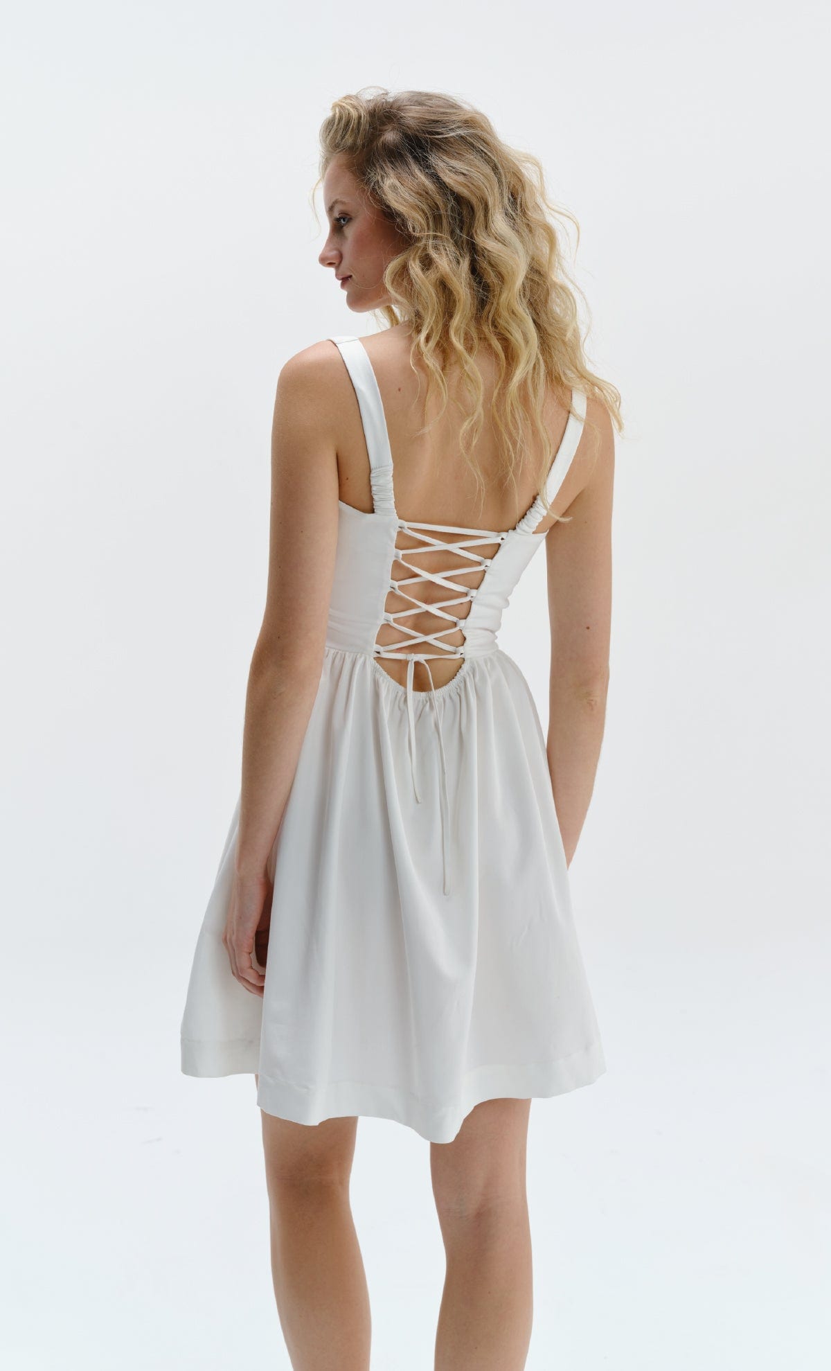 Vestido corto Canopy Ivory - imagen 4