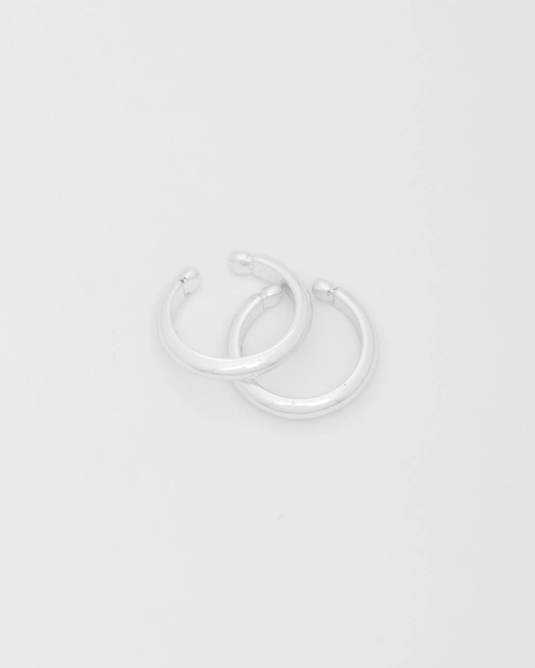 Set X2 Earcuff Delgado Plata - imagen 1