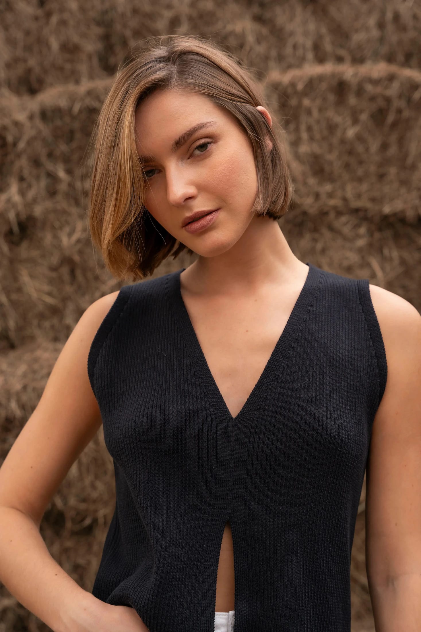 Lirio Vest Mujer Negro - imagen 4