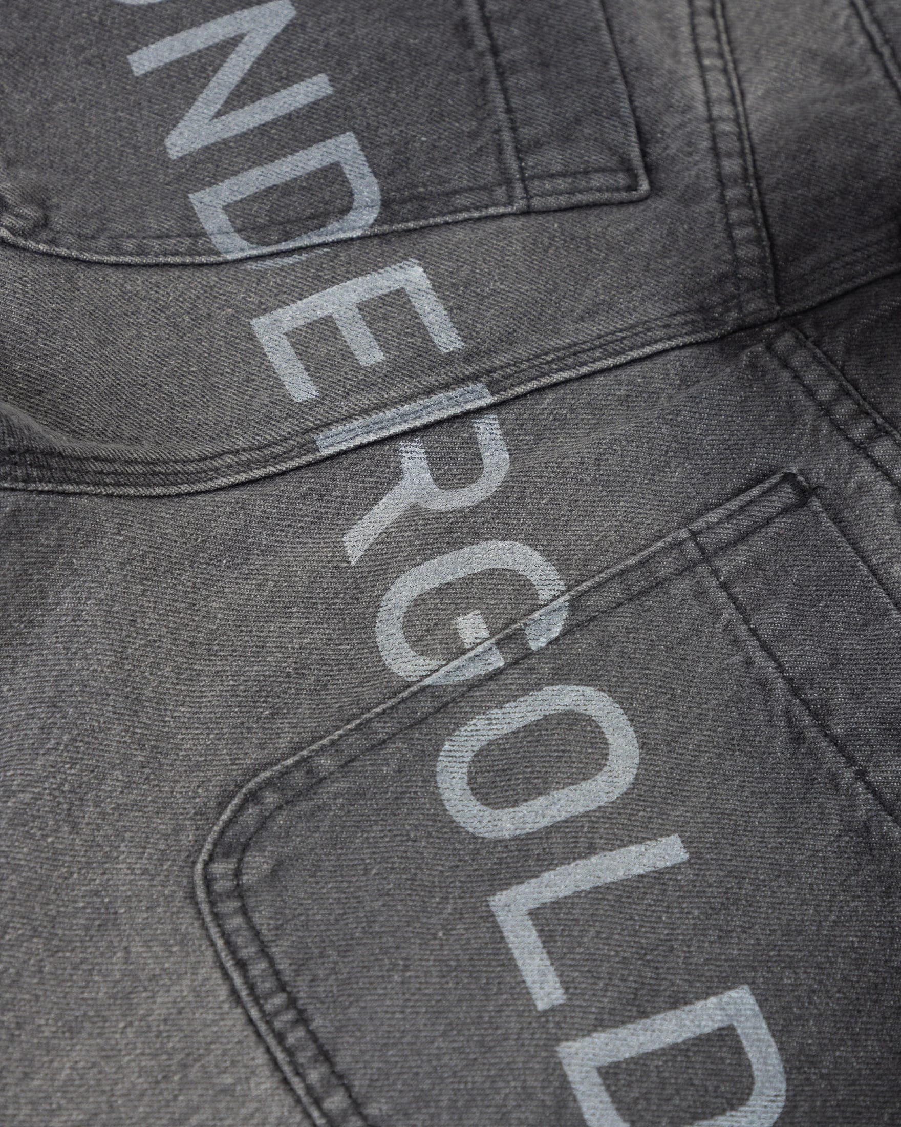 W Line Basic Wide Jeans Washed Black - imagen 2