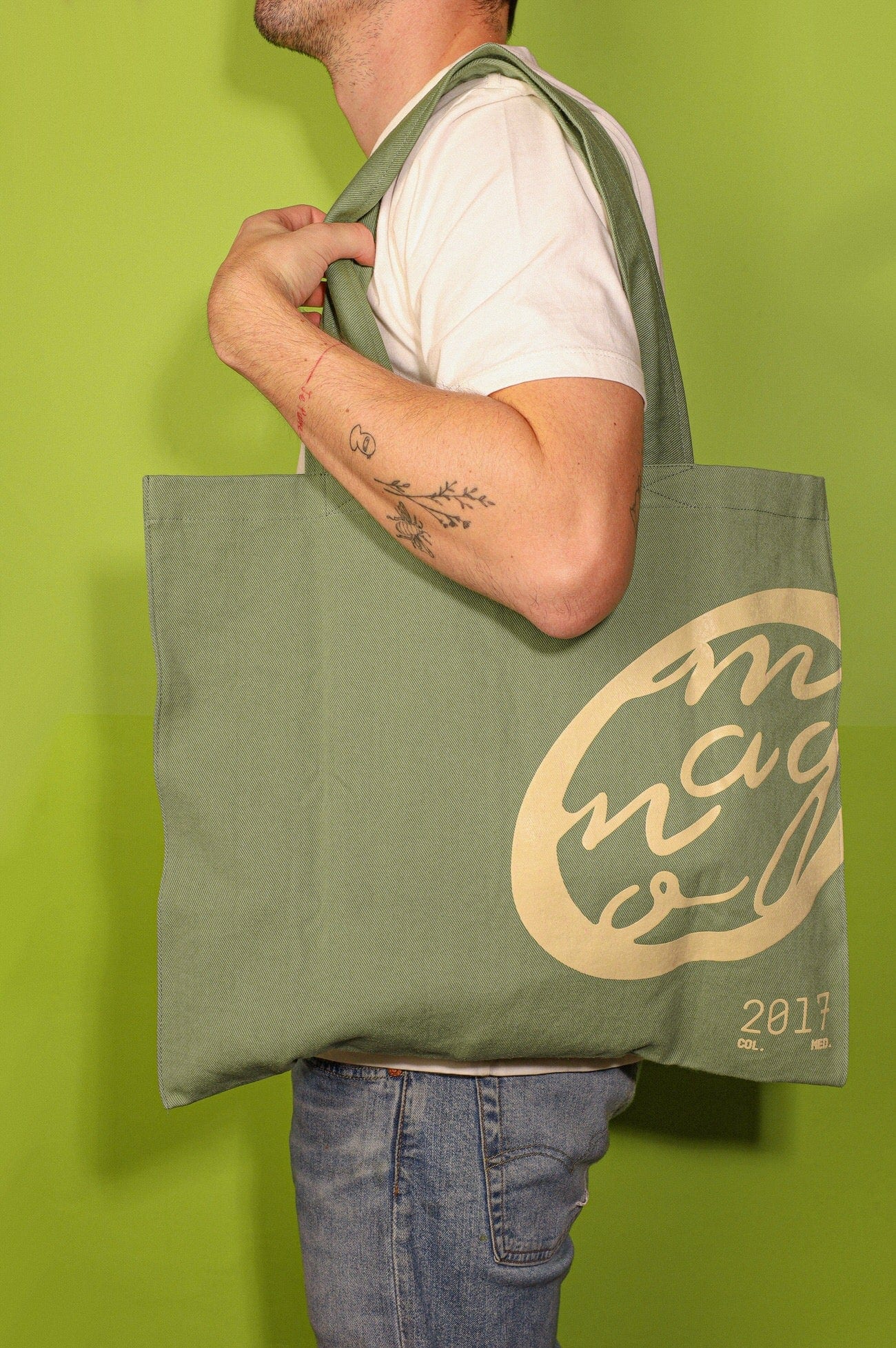 Tote bag - washed green - imagen 4