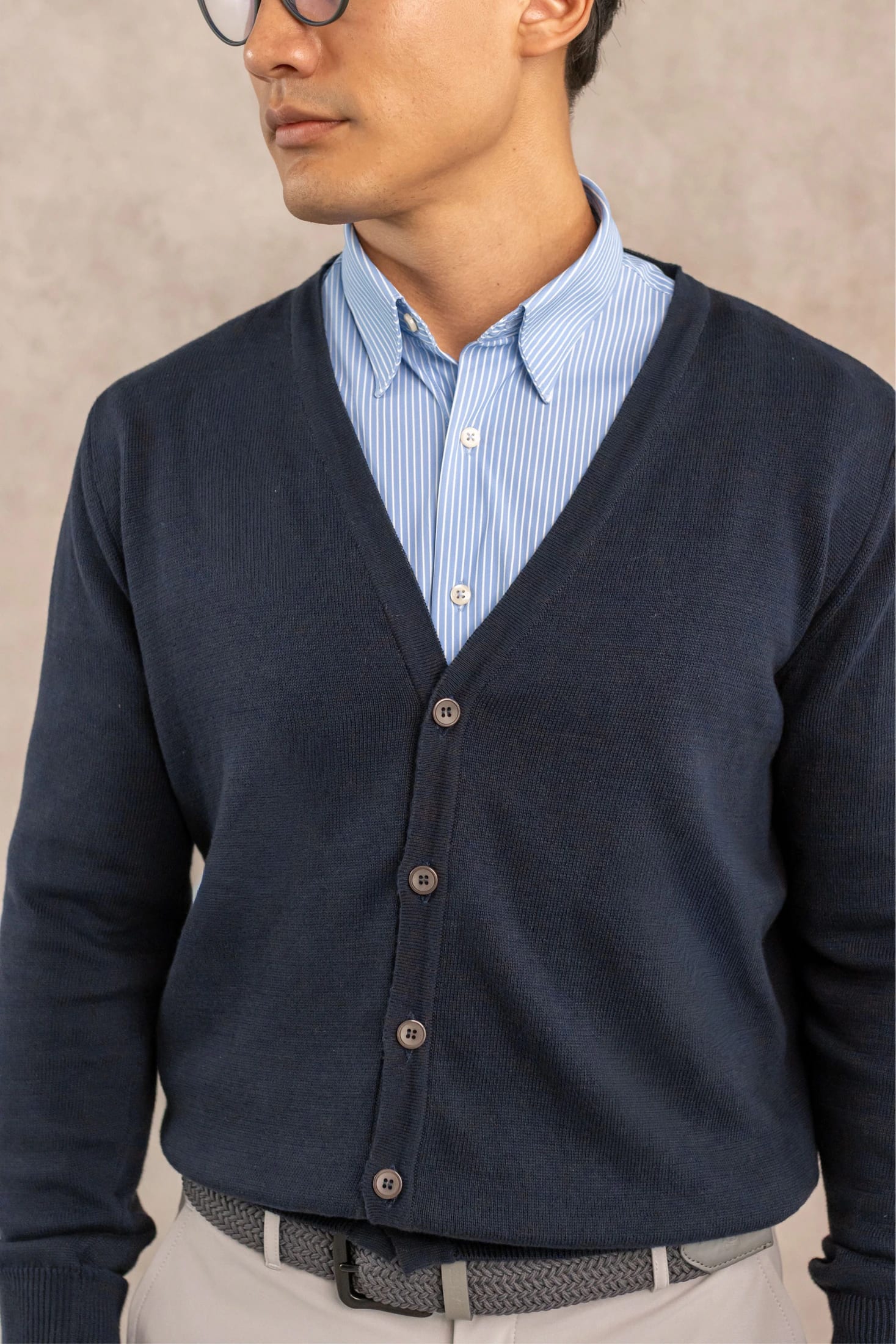 Cardigan Tejido Azul Oscuro - imagen 10