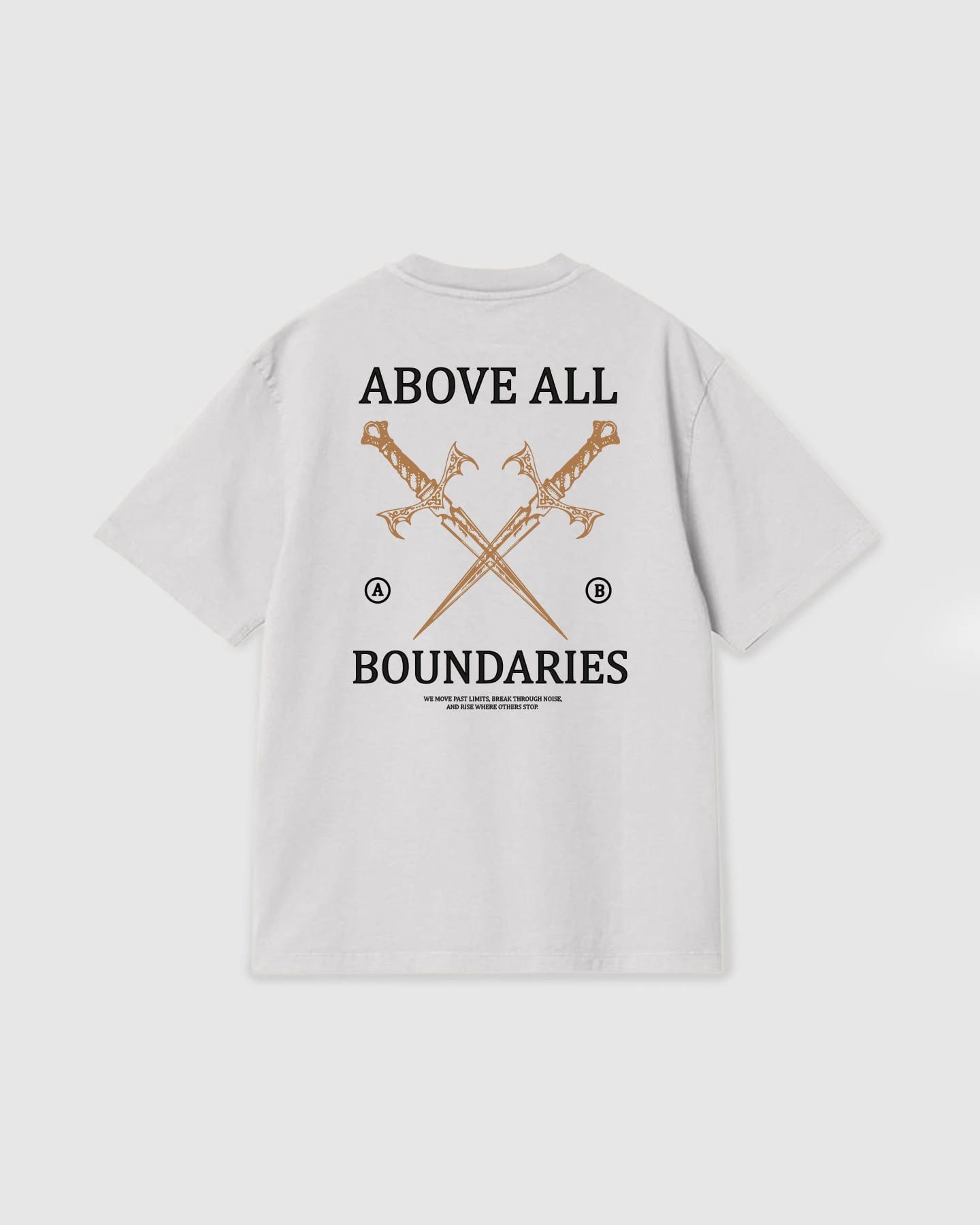 Oversized T Shirt Boundaries White - imagen 1