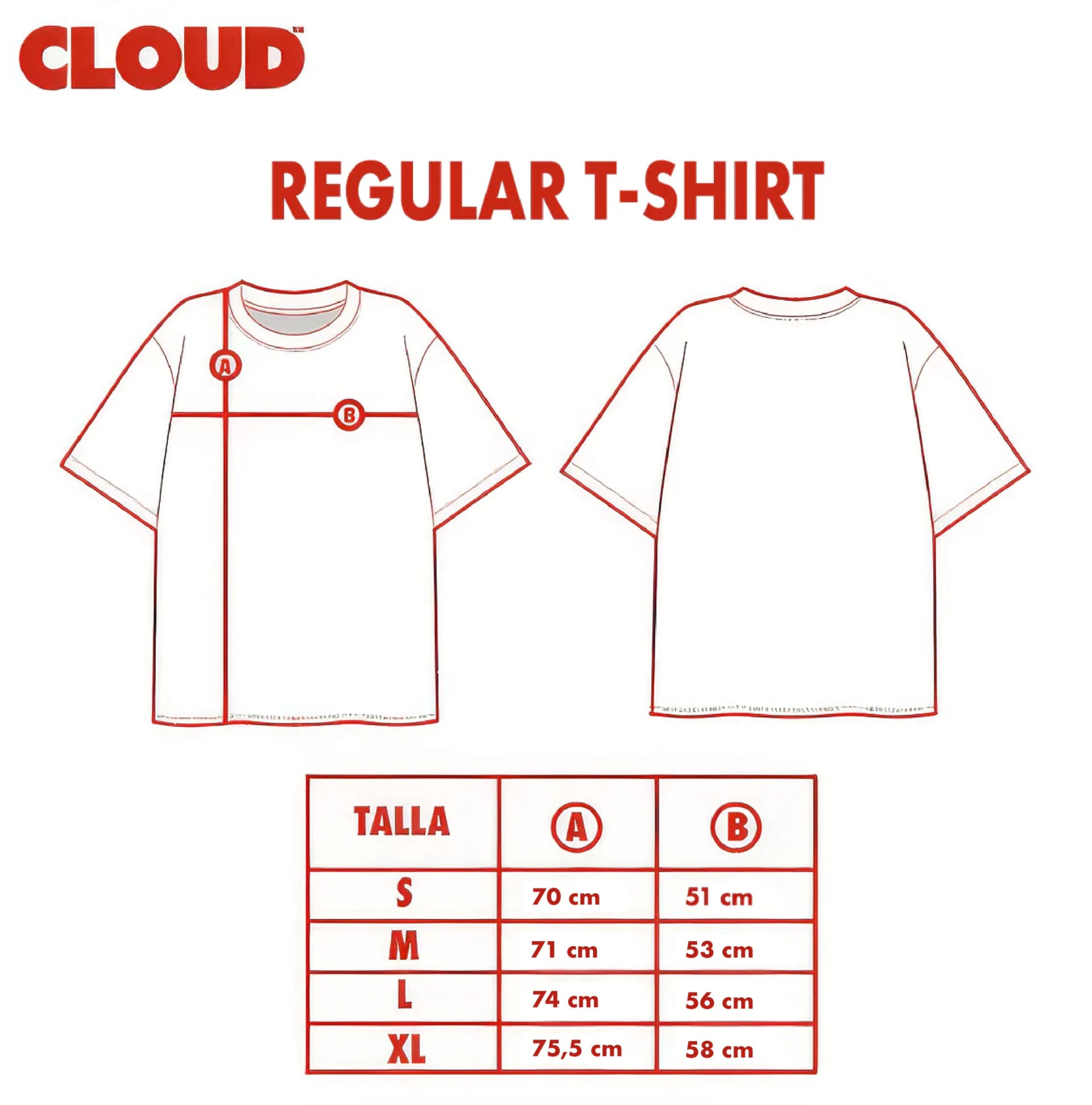 Camiseta BLOCK naranja sobre blanco - imagen 4