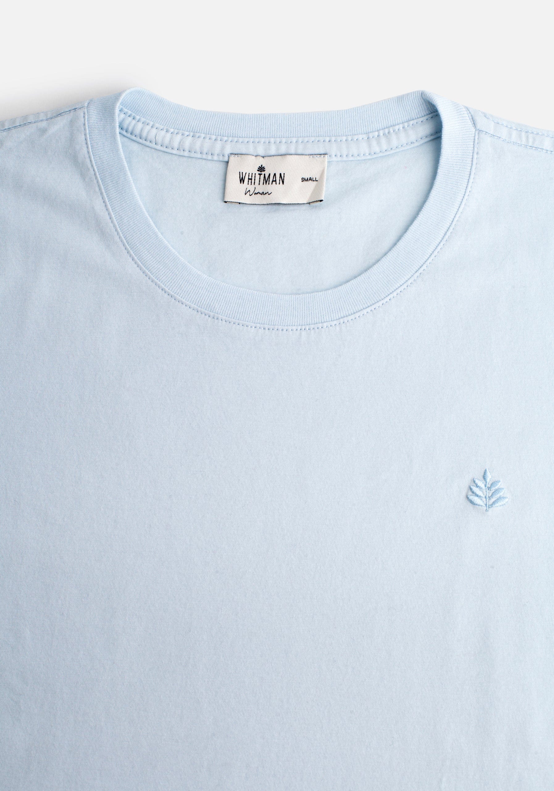 Camiseta M Unicolor CR L-Atn Azul Claro - imagen 2