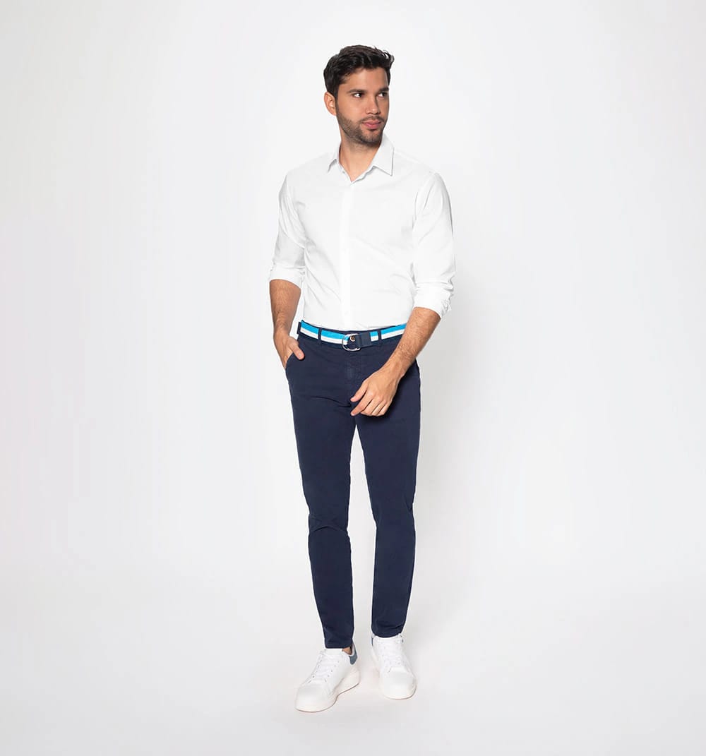 Camisa básica con stretch manga larga - imagen 14
