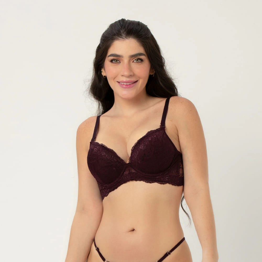 Brasier doble push up con encaje - imagen 3