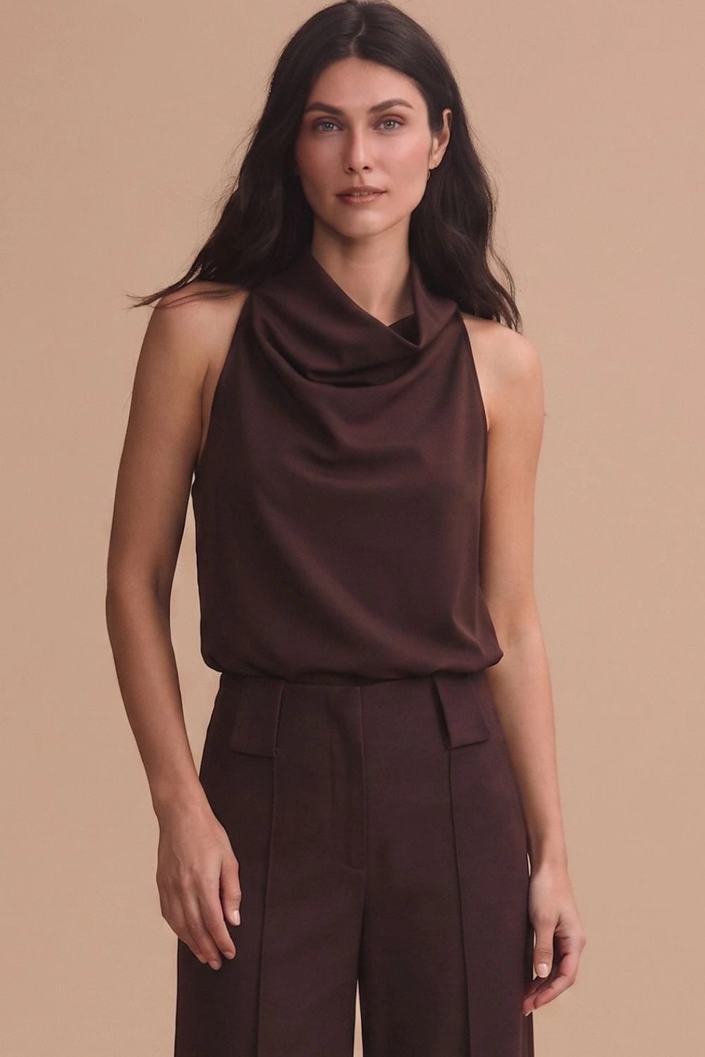 Blusa noche de lirios brown - imagen 1