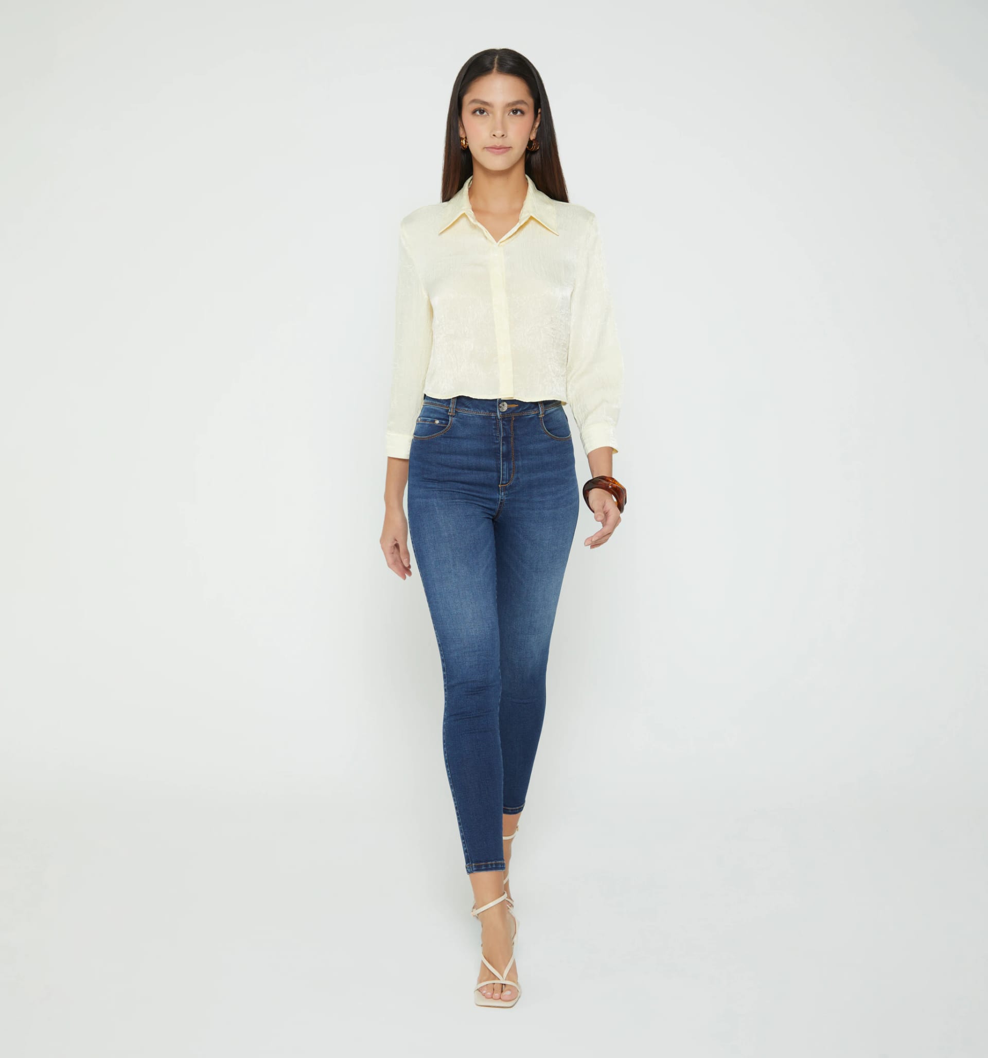 Blusa camisera boxy - imagen 1