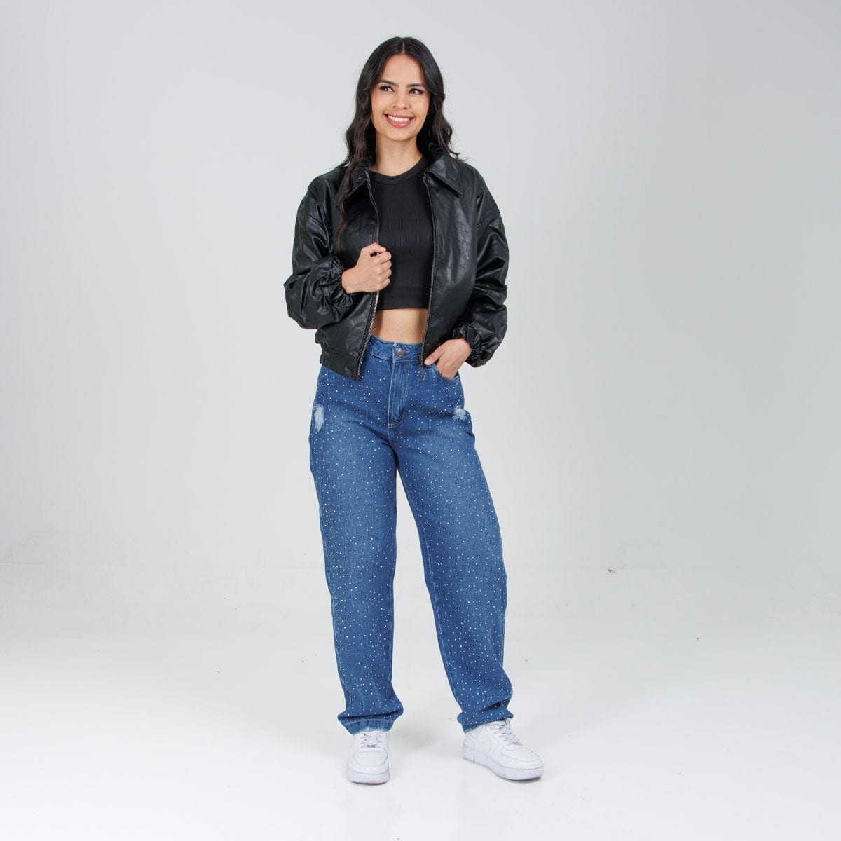 Jean Axspen Mom Fit Ax-2708 Brillos - imagen 1