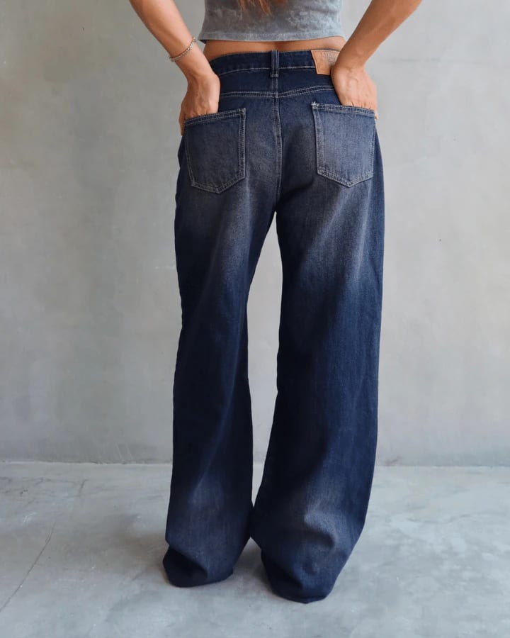JEAN RELAXED FIT DARK BLUE TINTED AZUL OSCURO - imagen 10