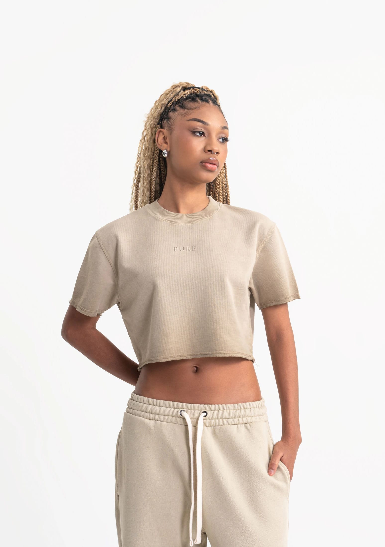 Rustic cream croptop - imagen 2