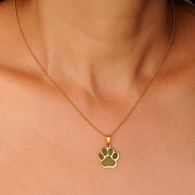 Cadena Y Dije Huella Canina - imagen 2