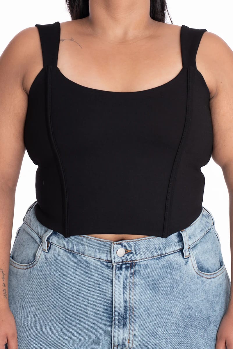 Crop Top Simona Negro - imagen 5