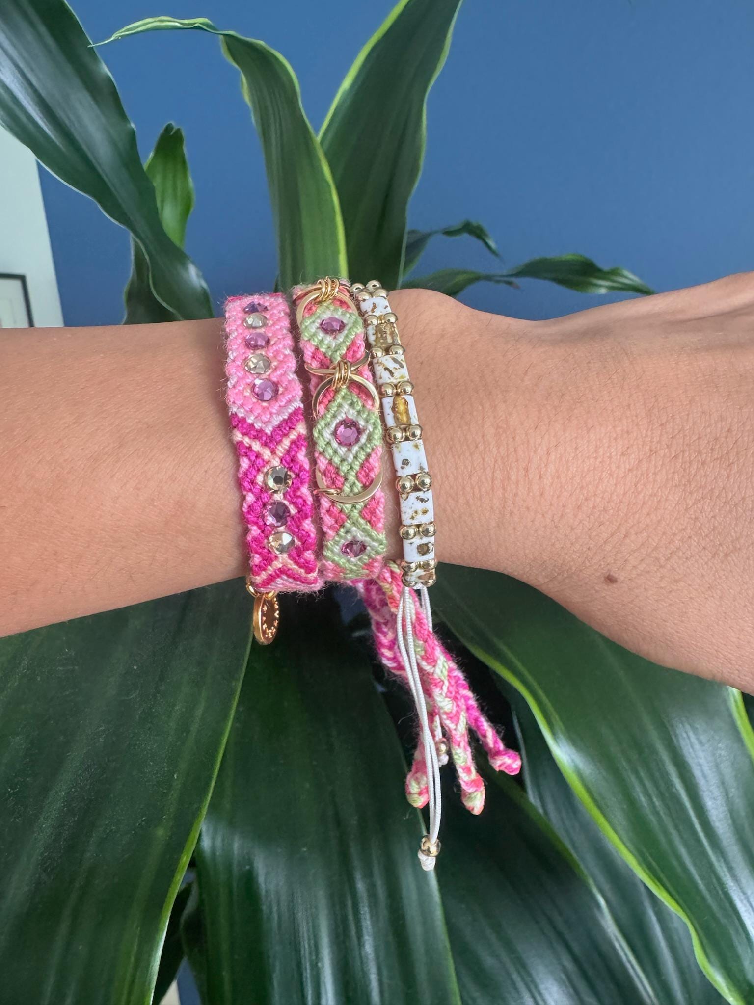 Free Spirit Hoops Bracelet | Sahara Blush - imagen 5
