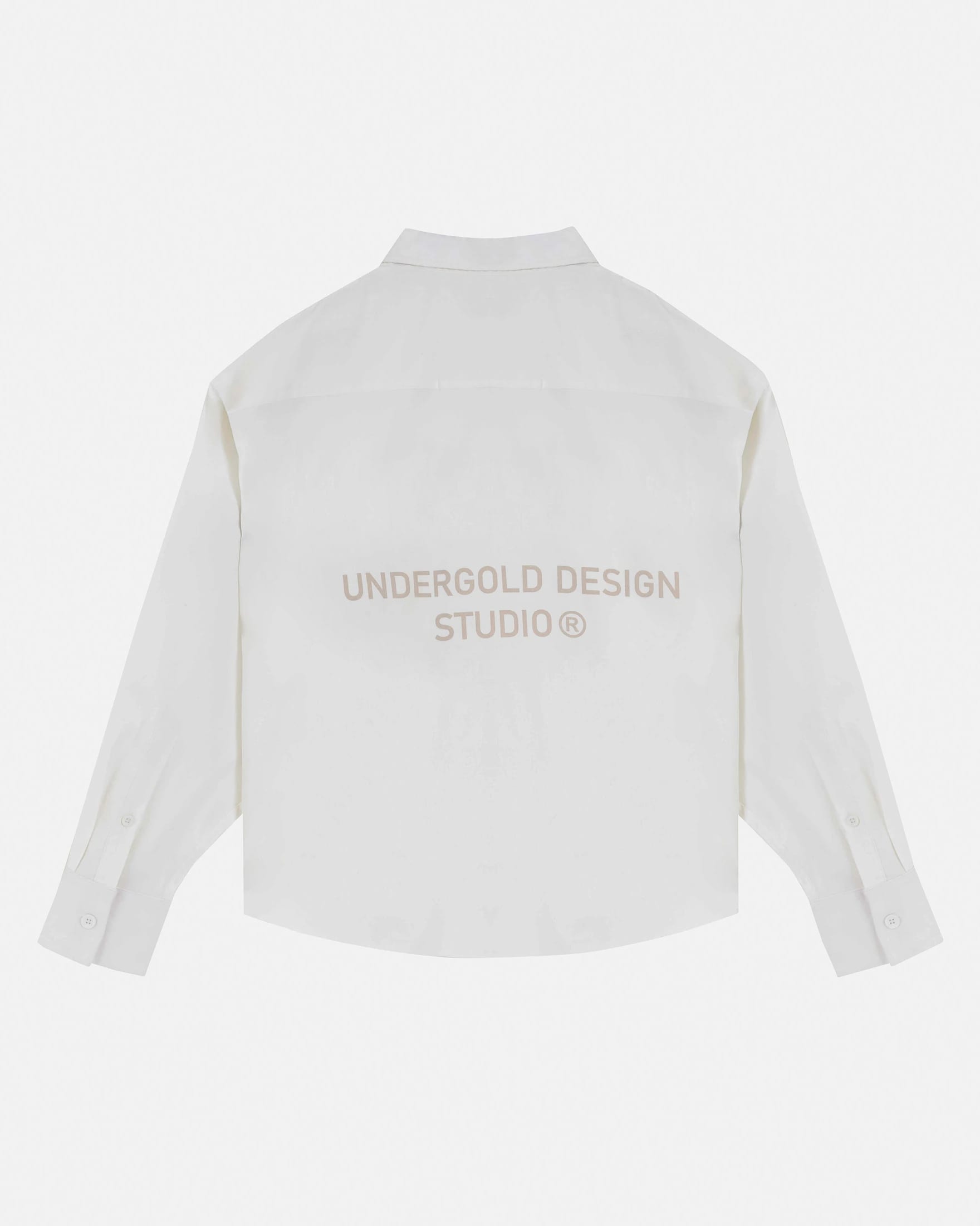 Basics Undergold Design Studio Long Sleeve Boxy Shirt Bone - imagen 11