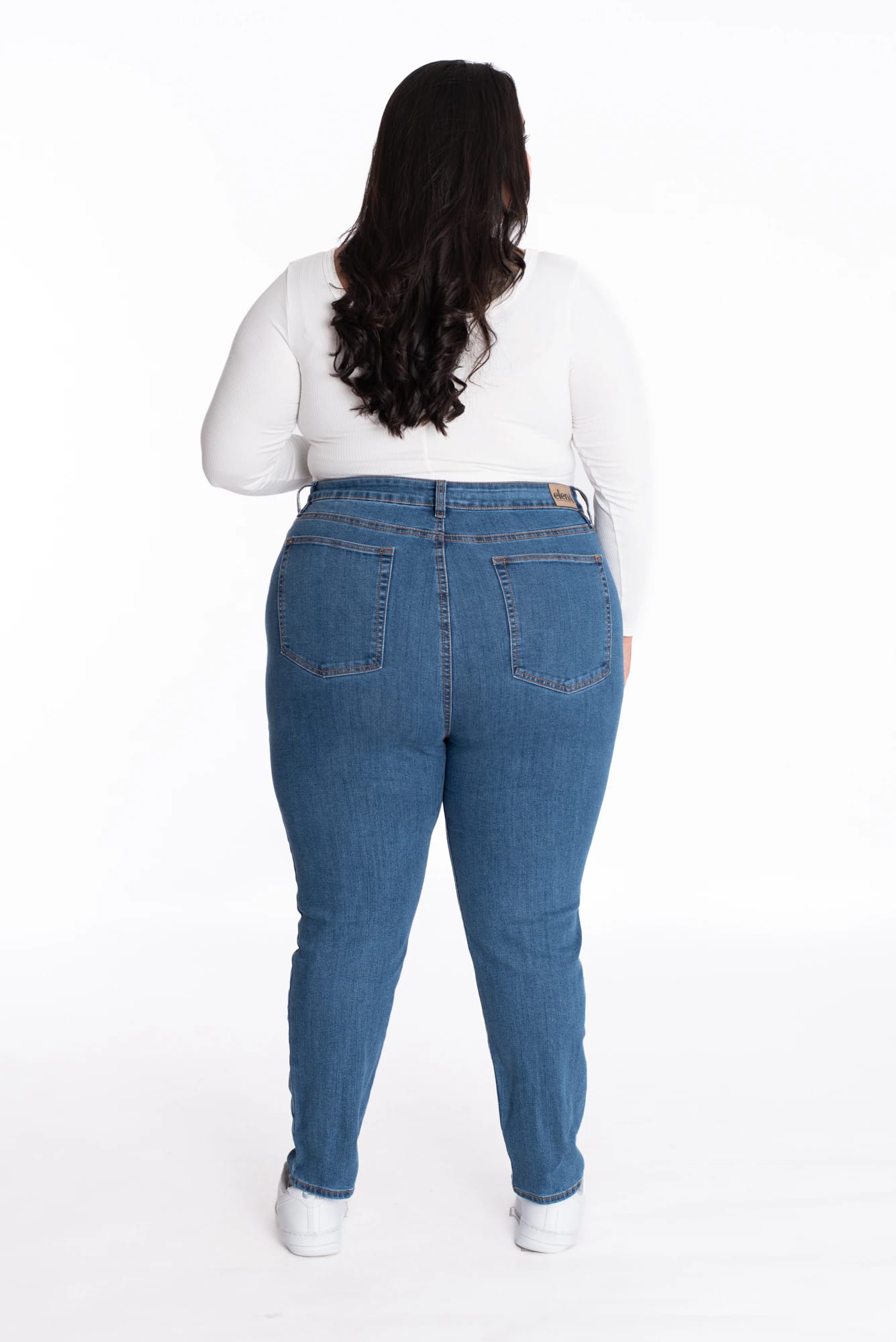 Jean Skinny Azul Medio Roto 407 - imagen 5