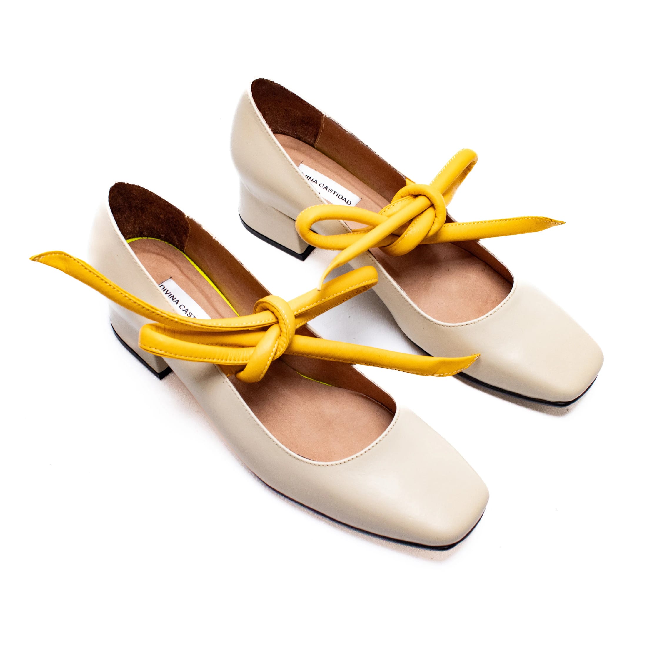CHUNKIE MARY JANE beige x amarillo - imagen 3