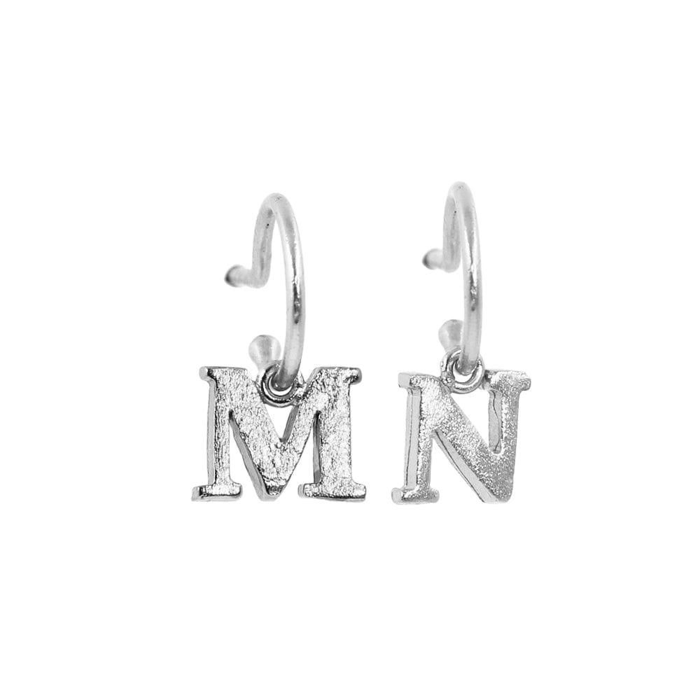 PreOrder Baby Hoops 9mm Letra Plata - imagen 9