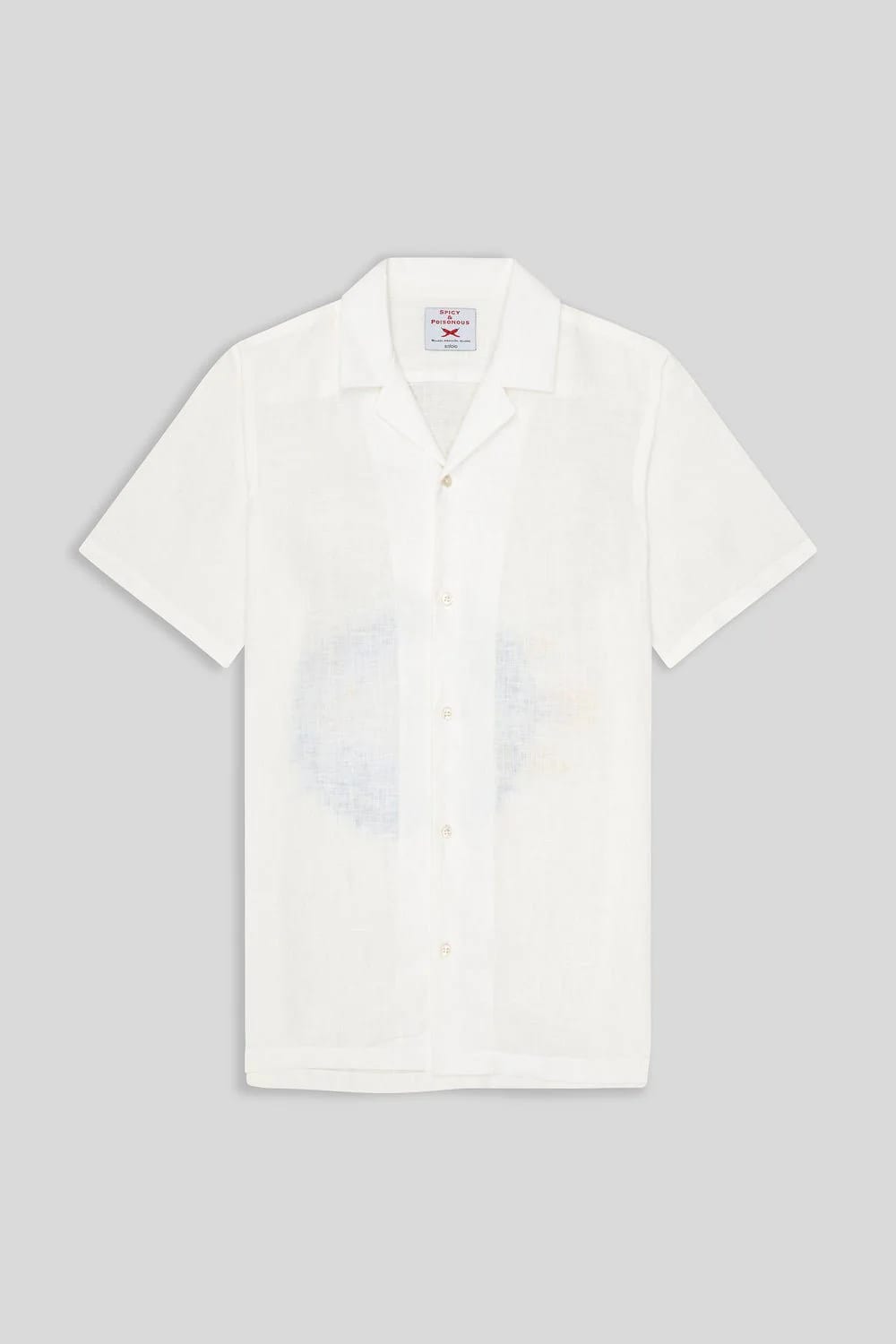 Men's linen shirt puffer fish - imagen 3