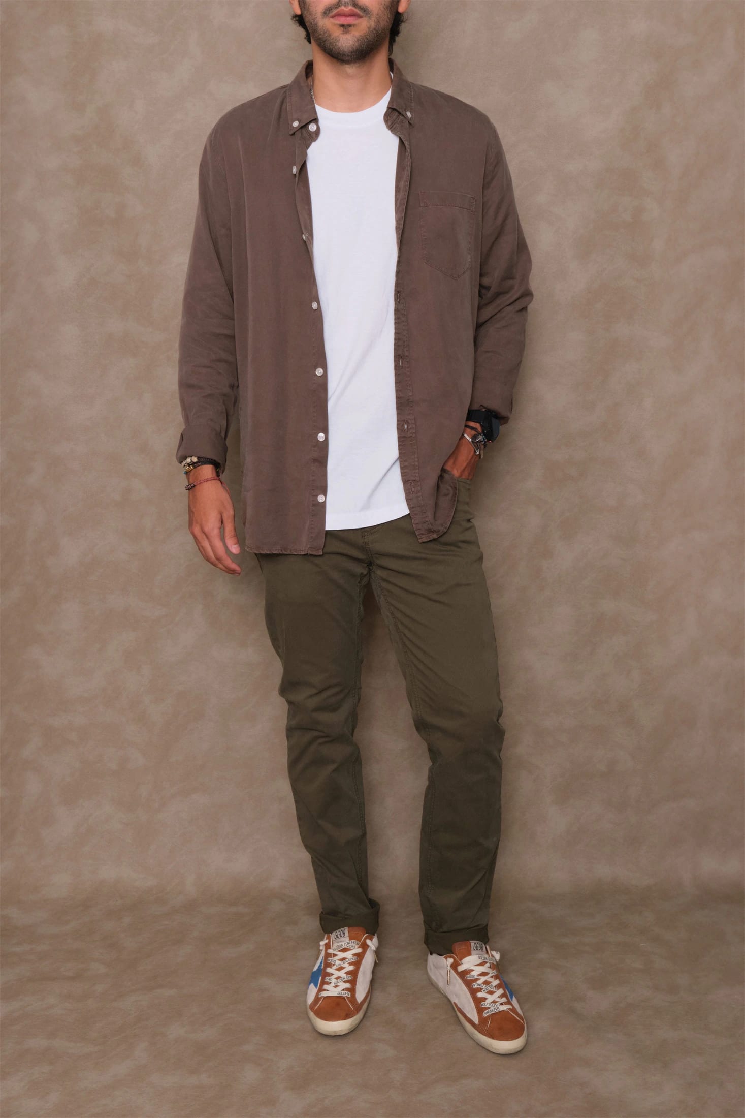 CAMISA LYOCELL CHOCOLATE - imagen 3