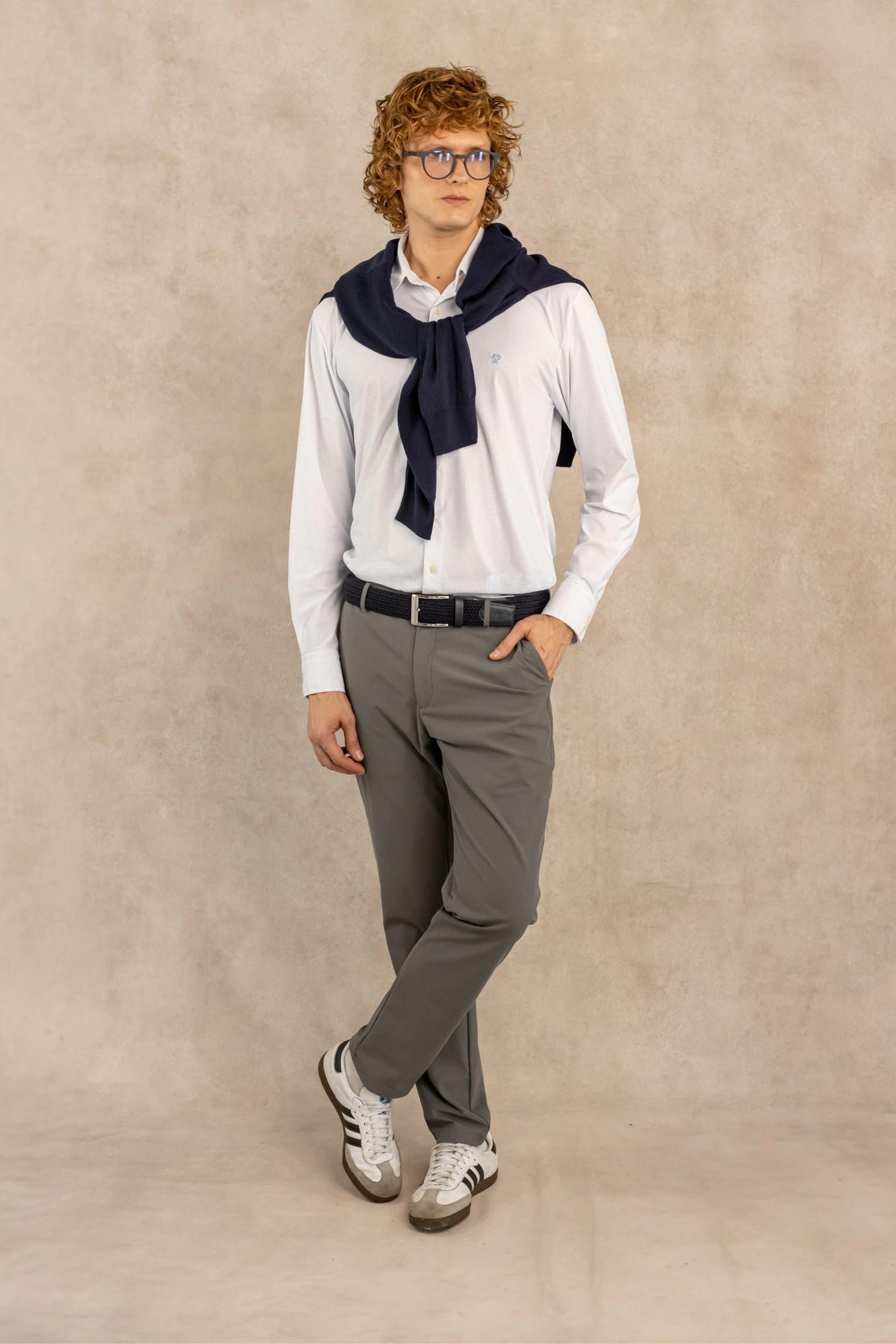 Camisa Performance Blue Dots - imagen 2