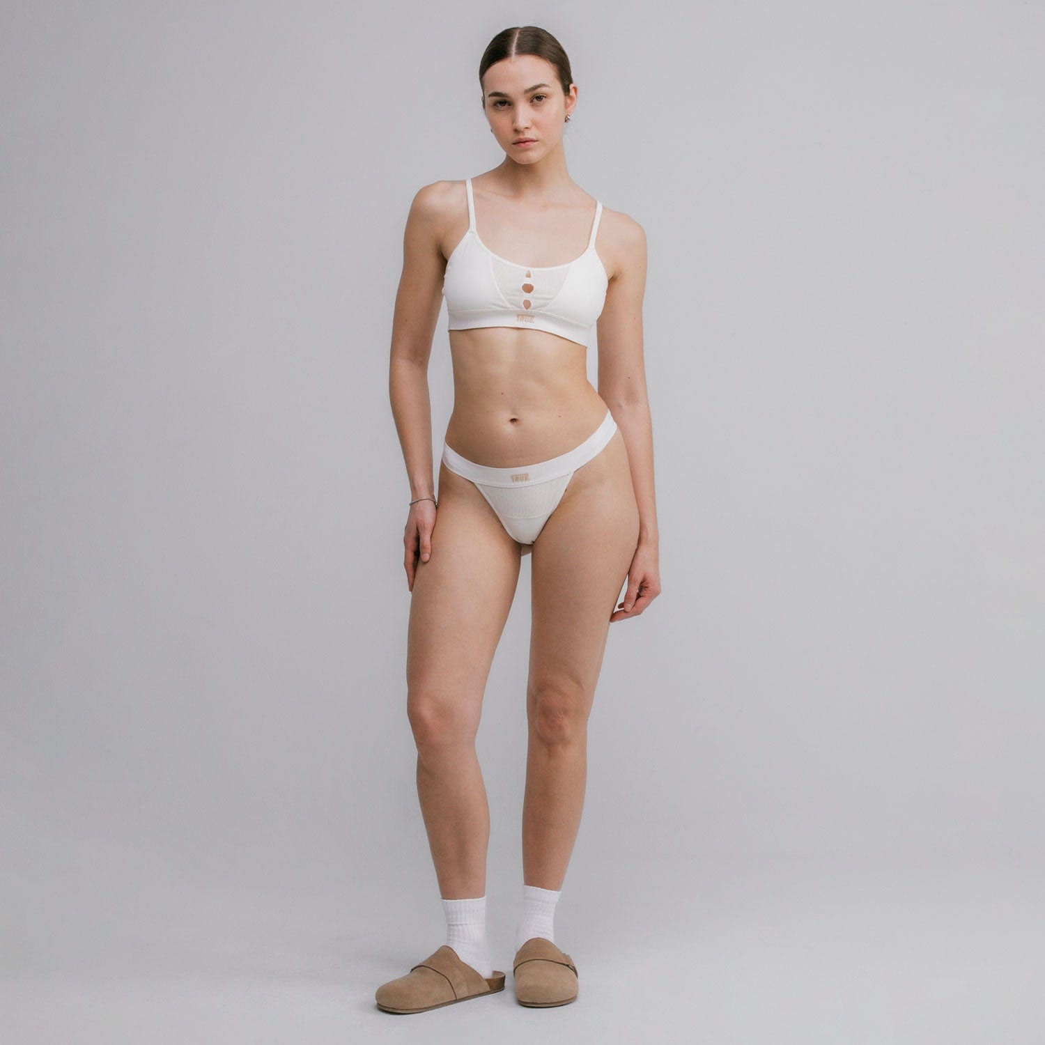Mesh Cut-Out Bottom - Cream - imagen 5