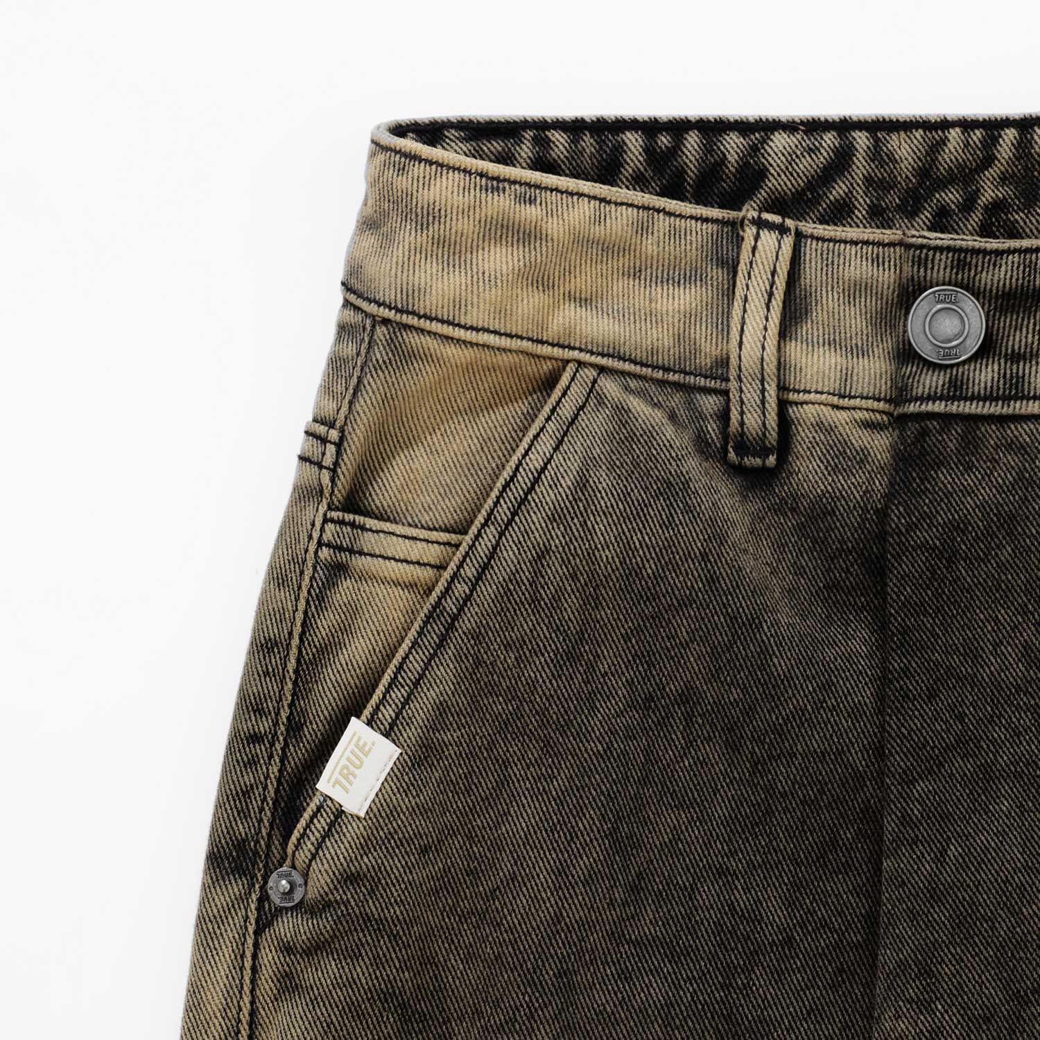 Lounge Printed Denim Pants - Brown - imagen 7