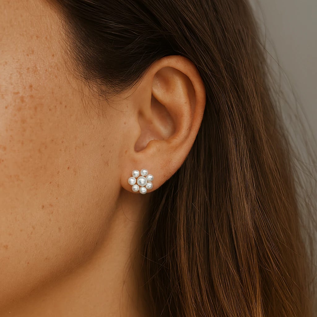 Bloom Flower Studs - imagen 3