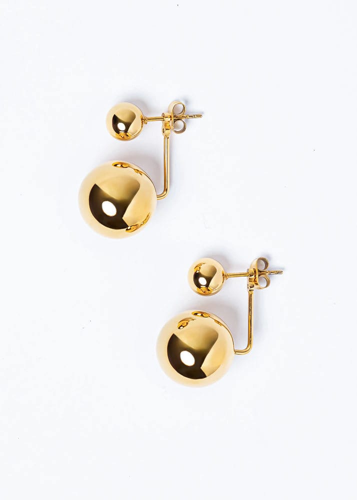 Aretes Maxi Saka Dorado - imagen 1