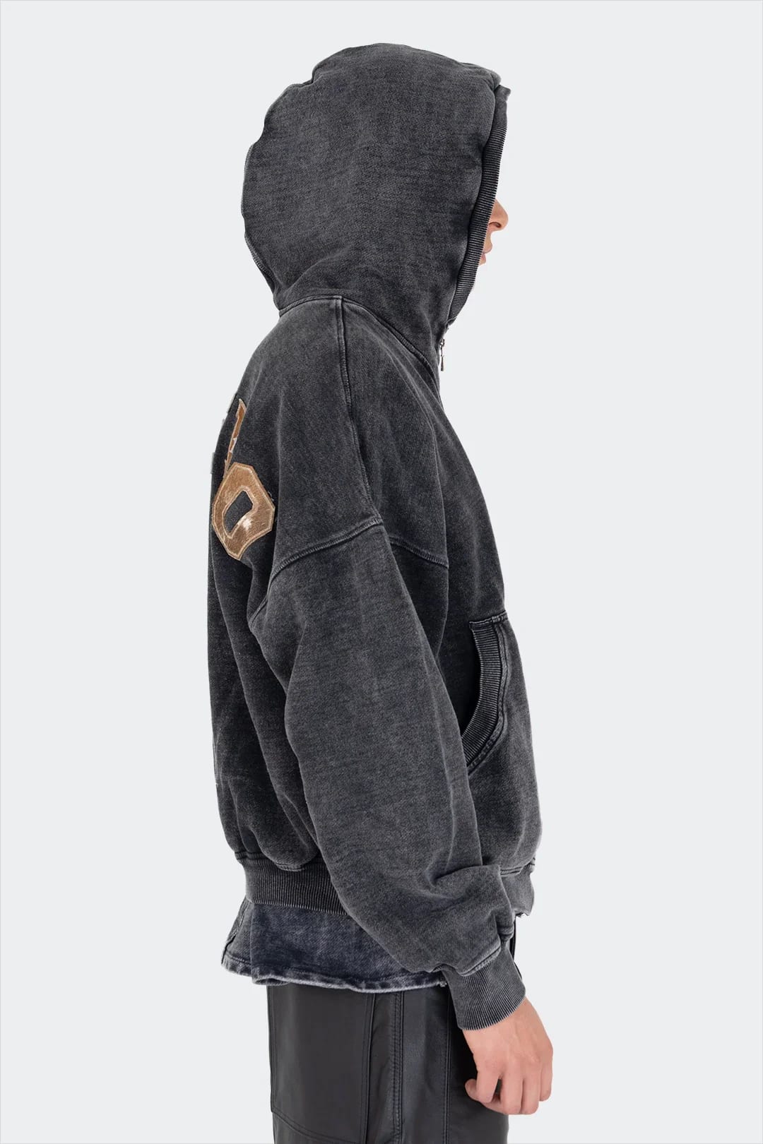 VENENO BUZO ZIPPER LEATHER COW - imagen 3