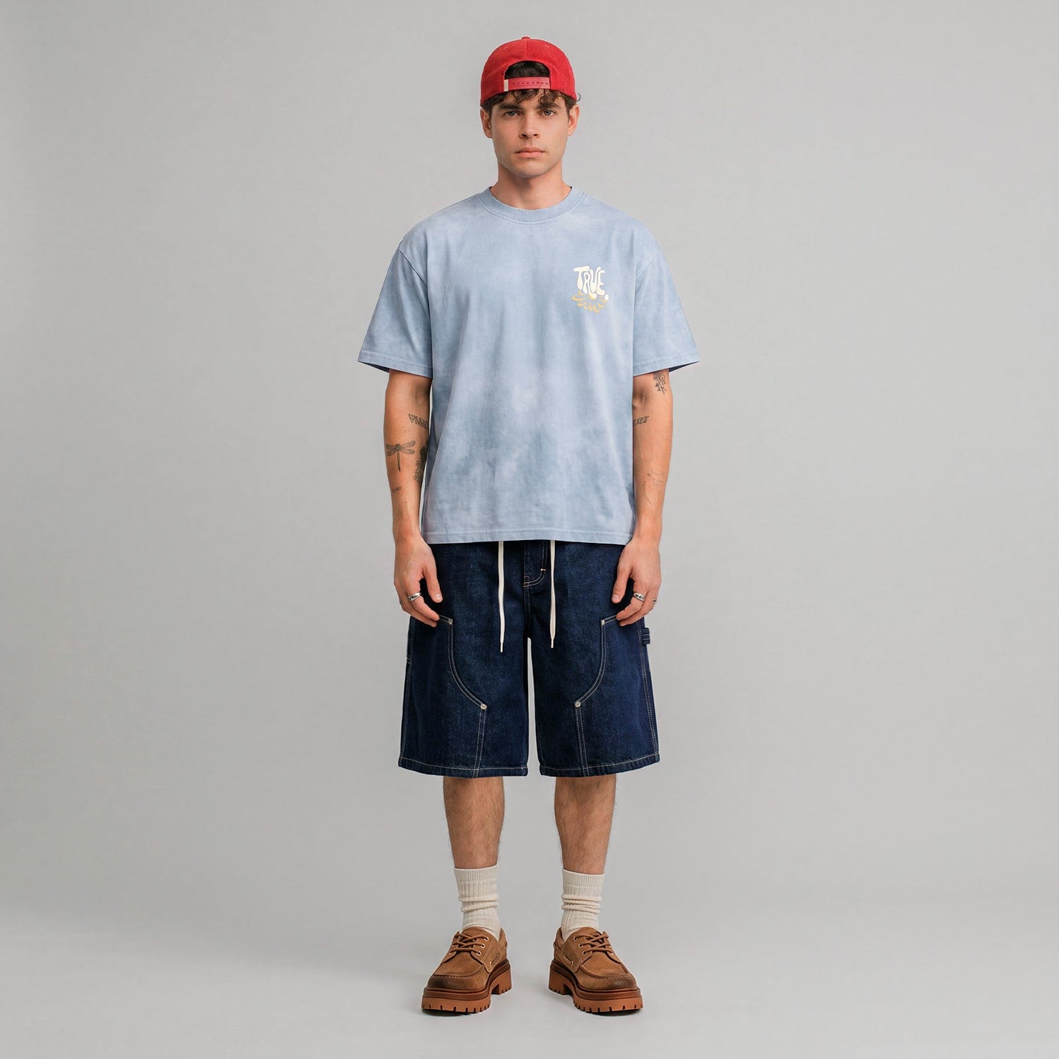 Bloom Boxy T-Shirt - Washed Blue - imagen 3