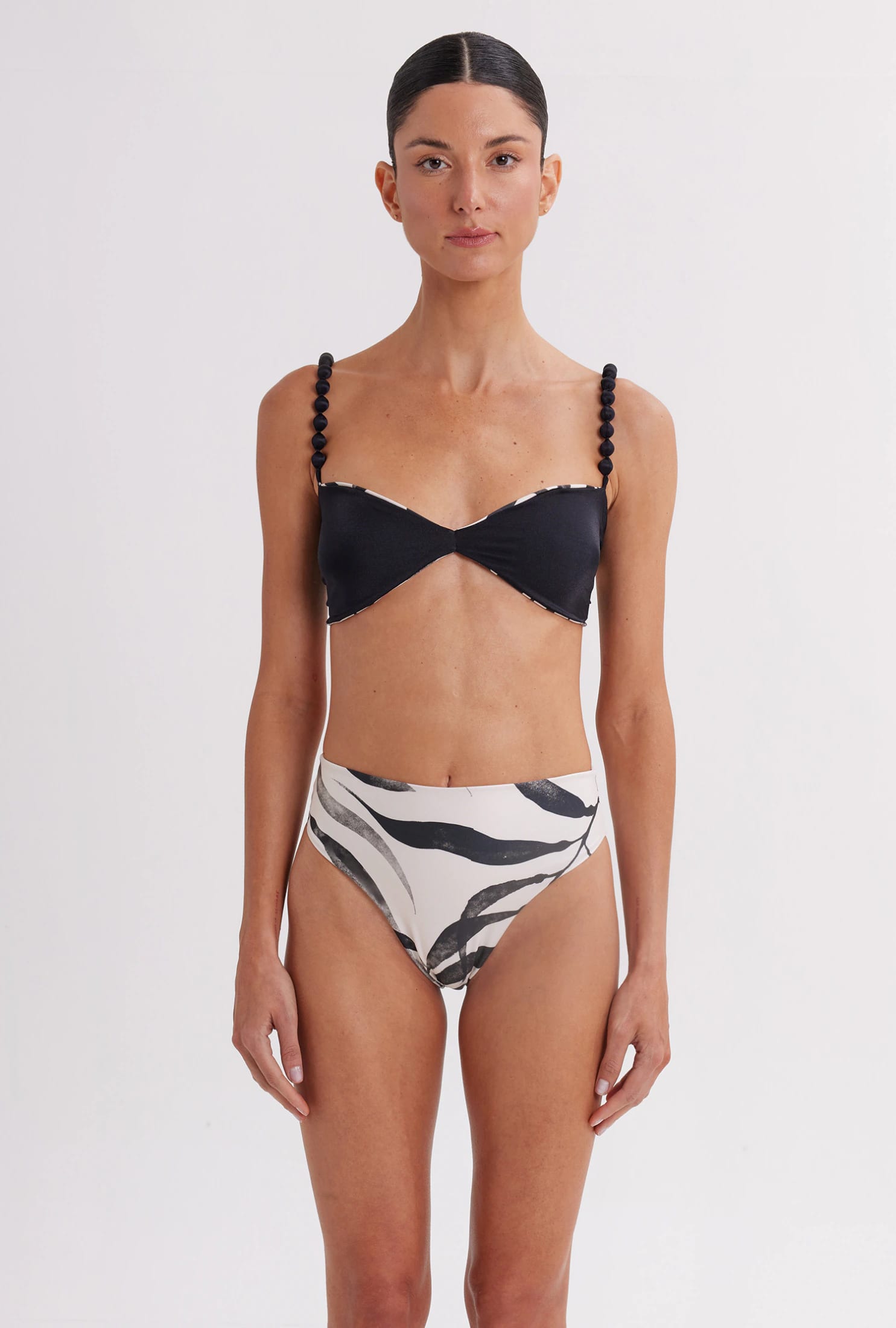 Top de Bikini Reversible Mar Wavy Leaf - imagen 2