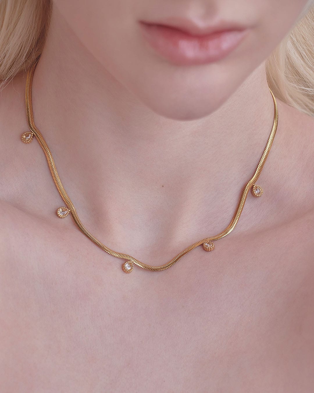 Collar Gotas Oro - imagen 5