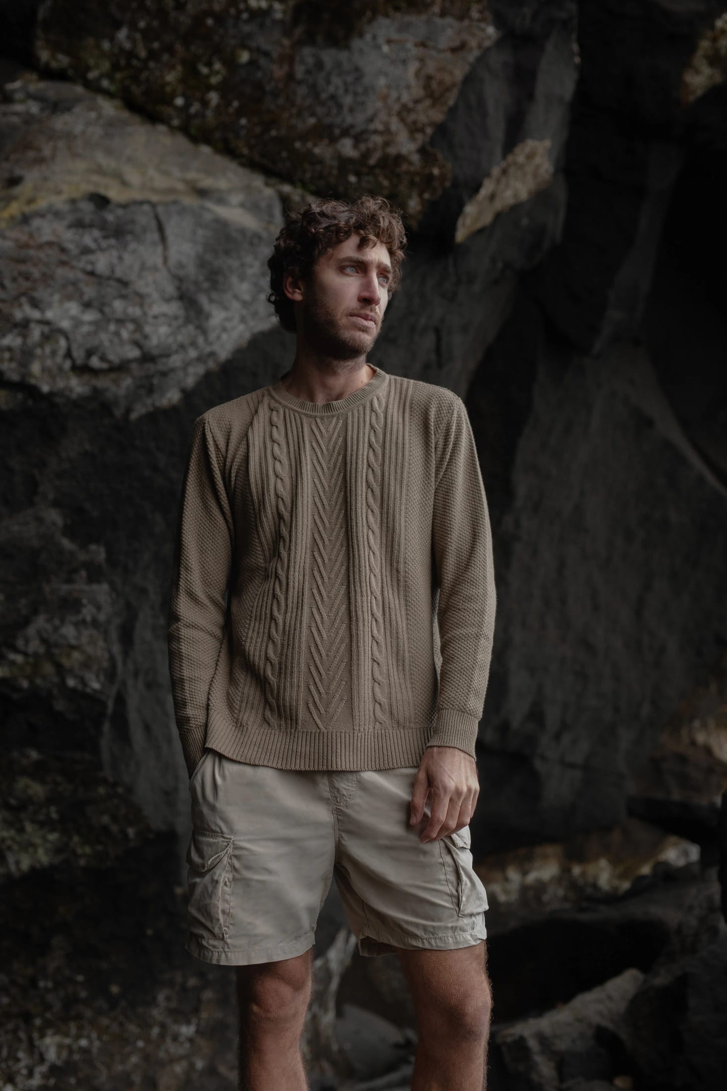 Recycled Braided Knit Sweater - imagen 2