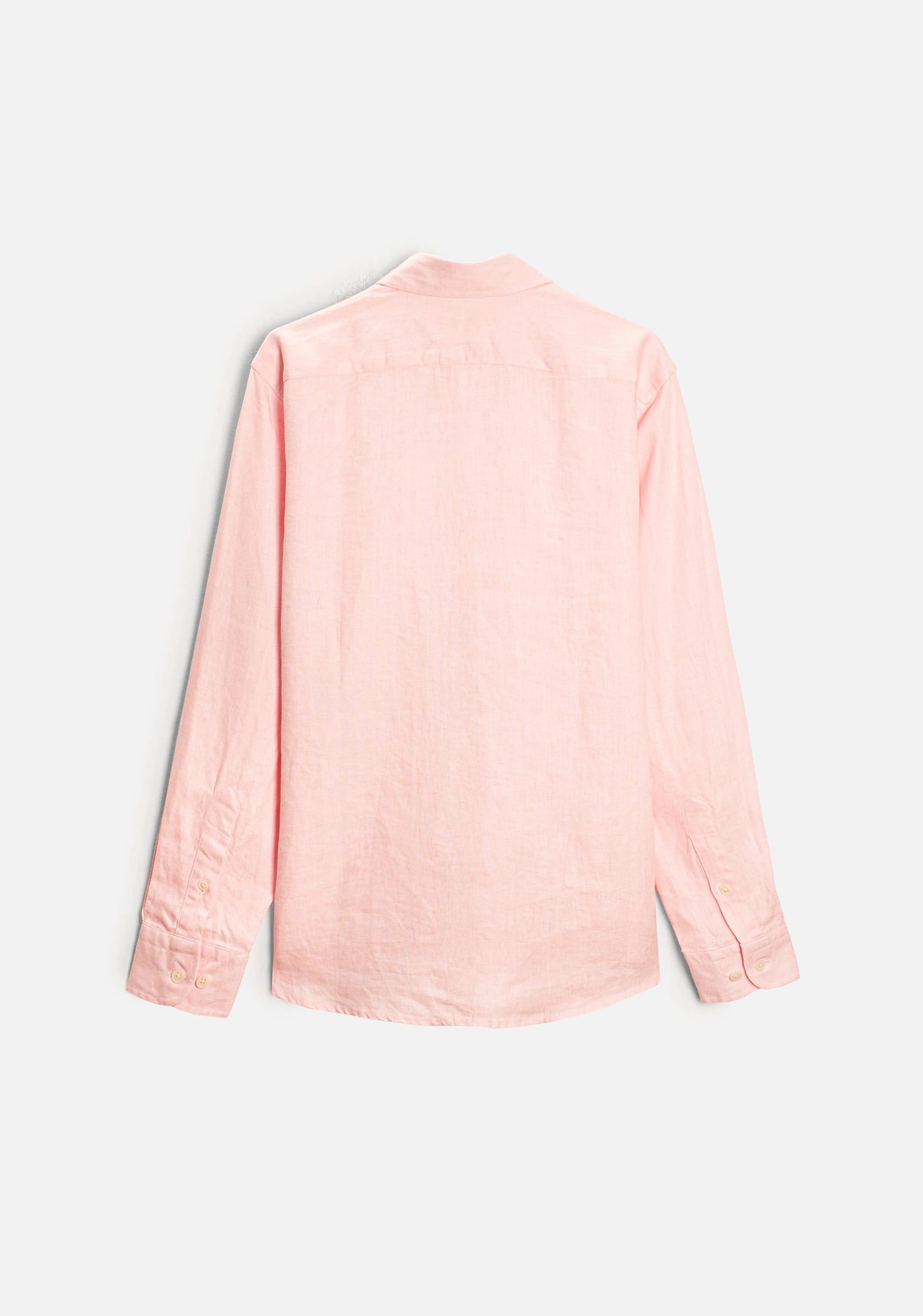 Camisa H CI Lino Unicolor Bols Rosado Claro - imagen 8