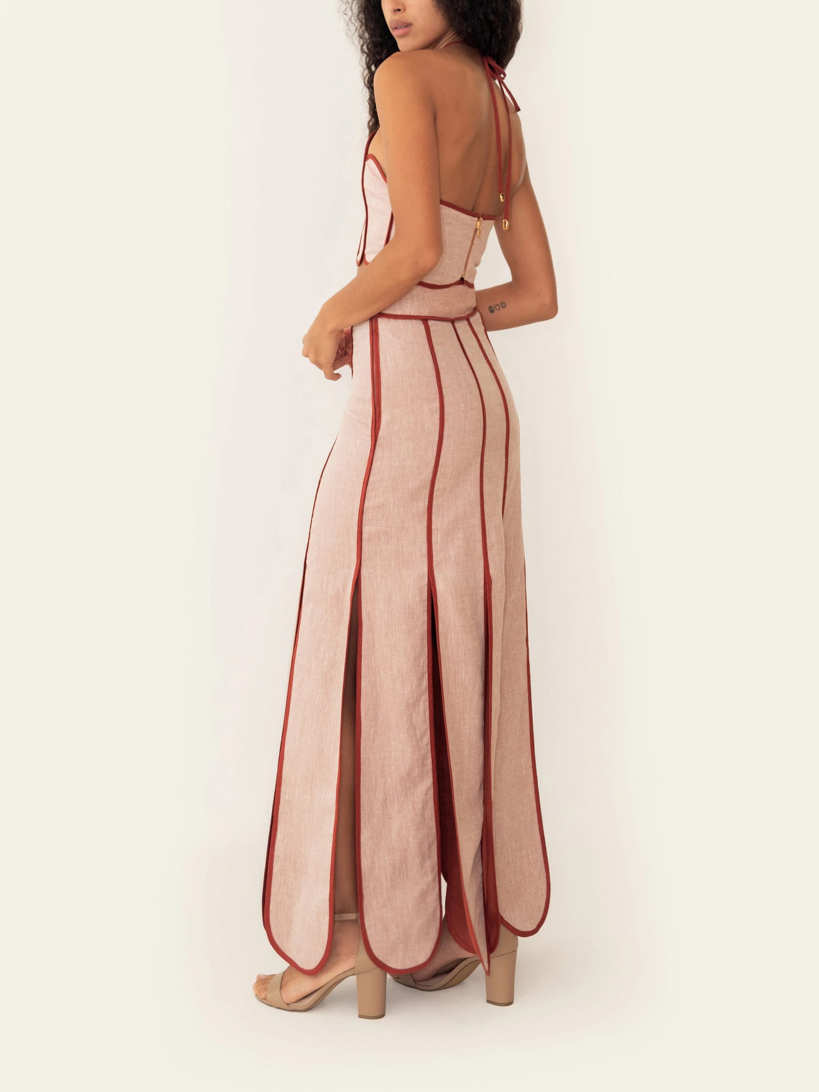 ANTONIA DRESS SUNSET ORANGE - imagen 3