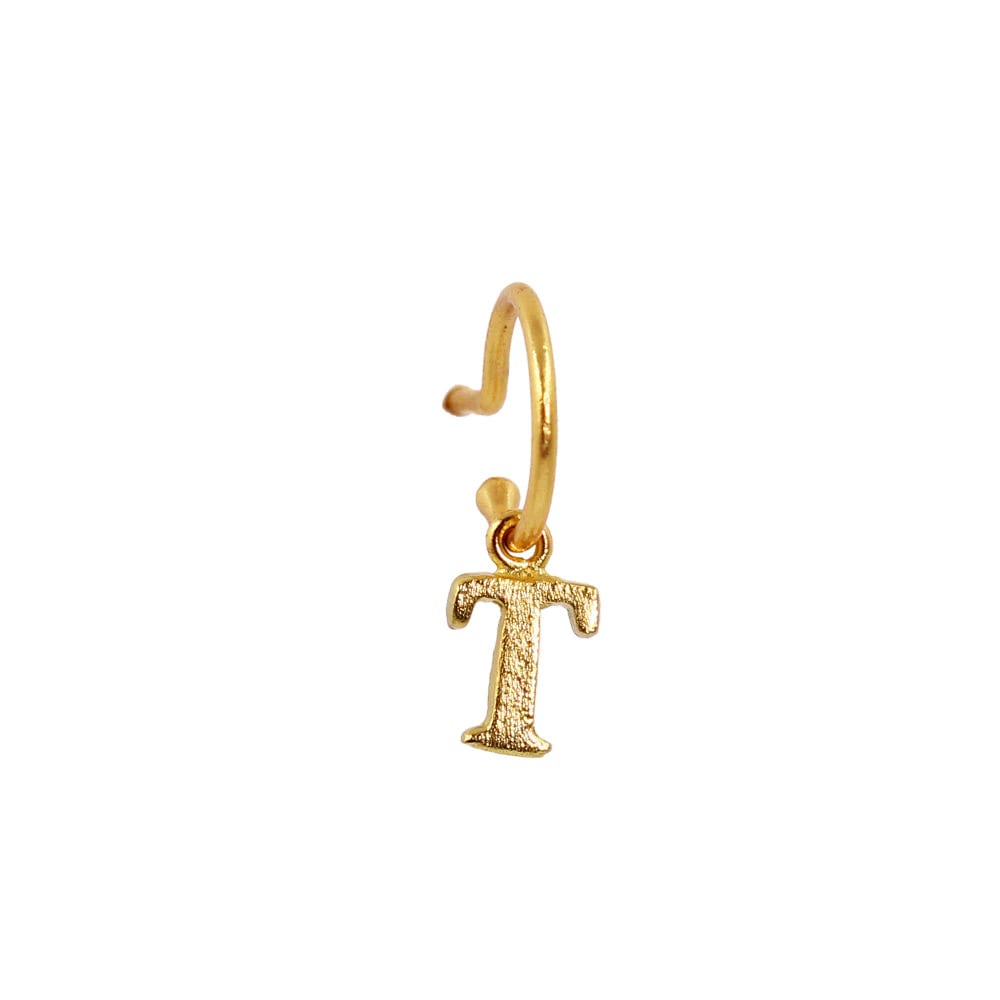 PreOrder Baby Hoops 9mm Letra Gold - imagen 17